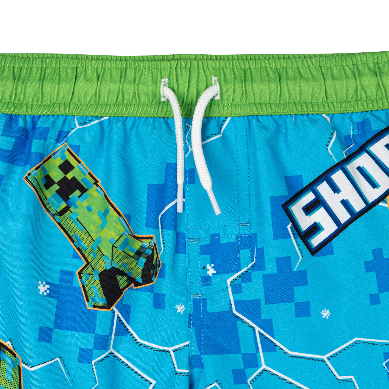 Minecraft Boys' Quick Dry Mesh Lined Swim Trunks