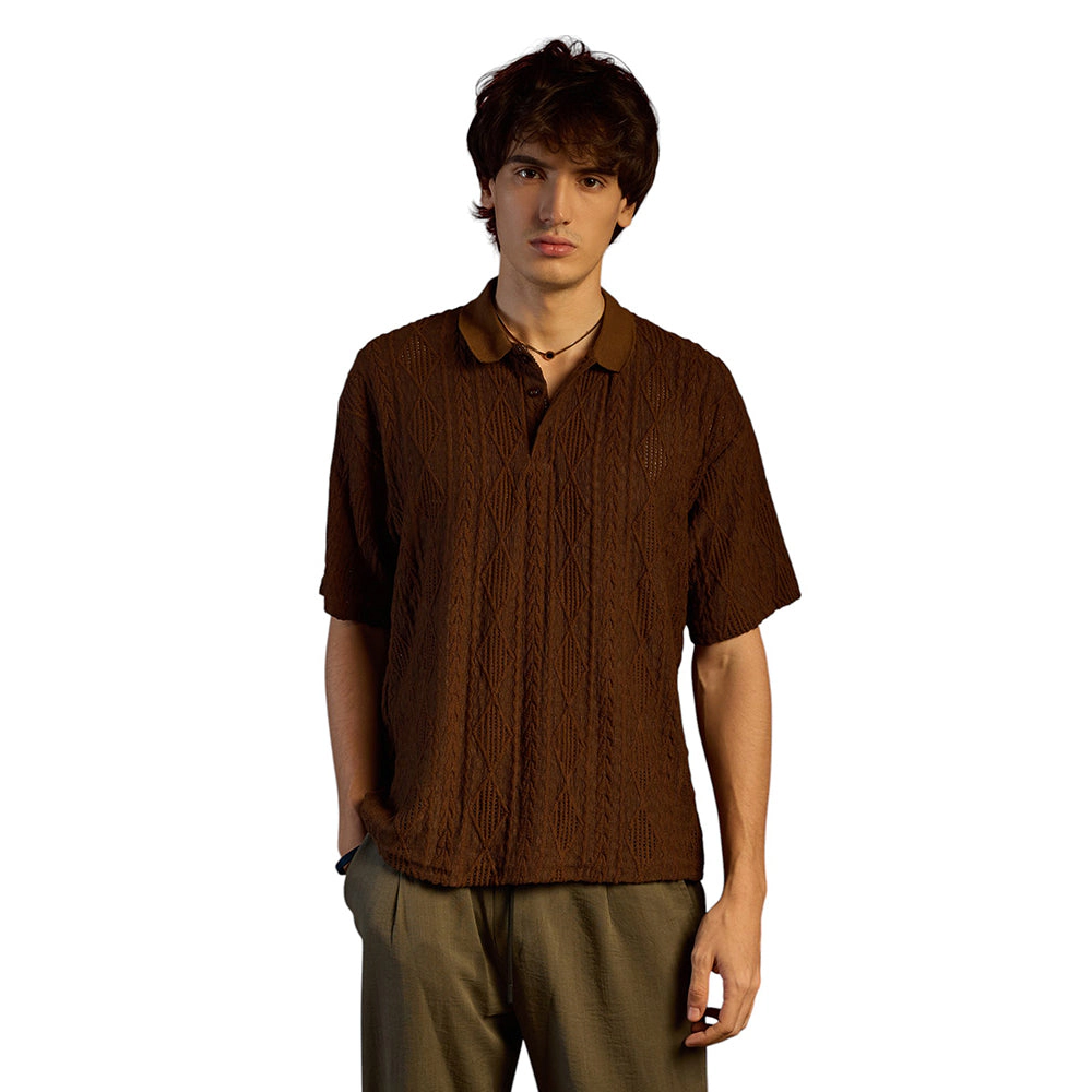 Argyle Oversized T-Shirt