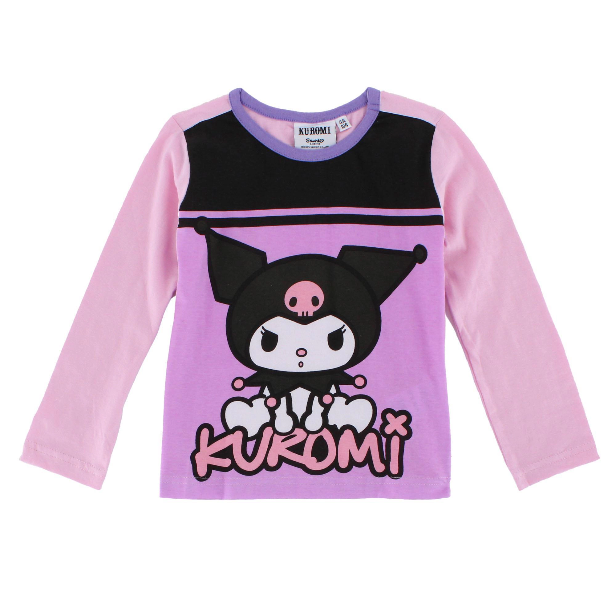 Textiel Trade Toddler Girls Kuromi Pajama Long Sleeve Set
