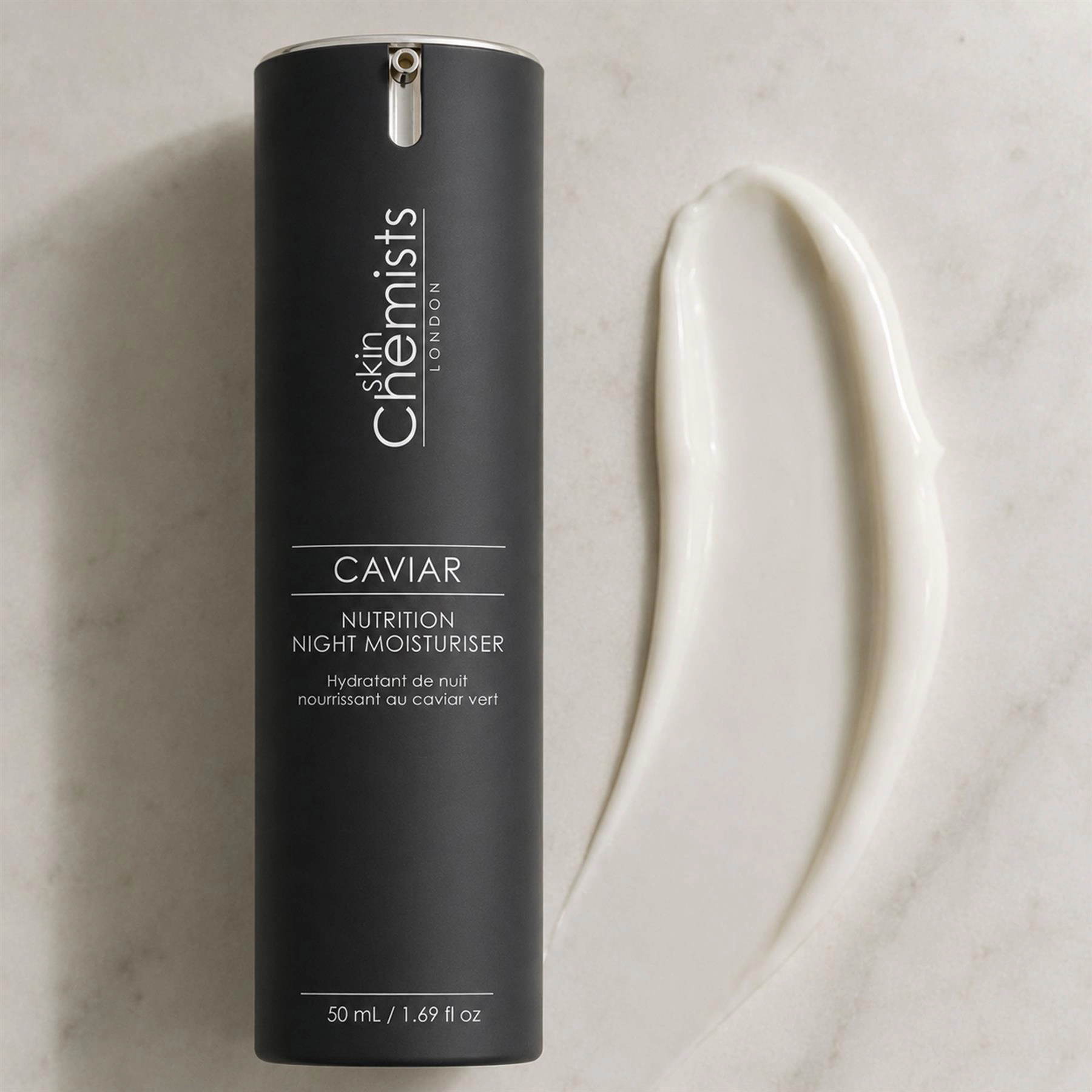skinChemists Caviar Nutrition Night Moisturiser 50ml - Anti-Aging Hydrating Night Cream