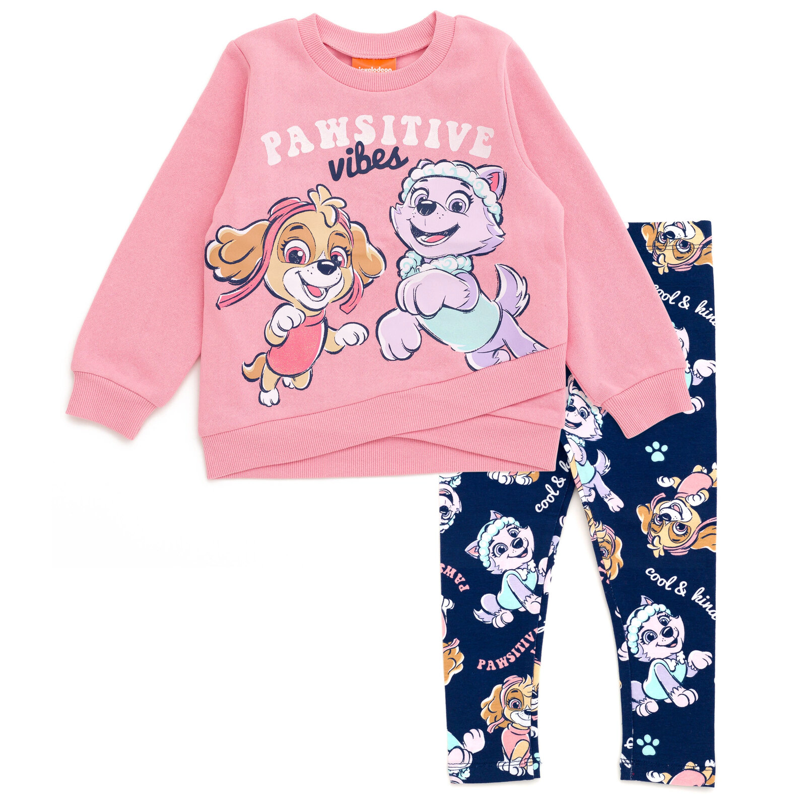 Paw Patrol Girls' Fleece 2-Piece Sweatshirt and Leggings Set