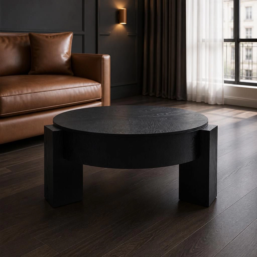 GOODSILO Low Height Coffee Table With Mixed Material Construction
