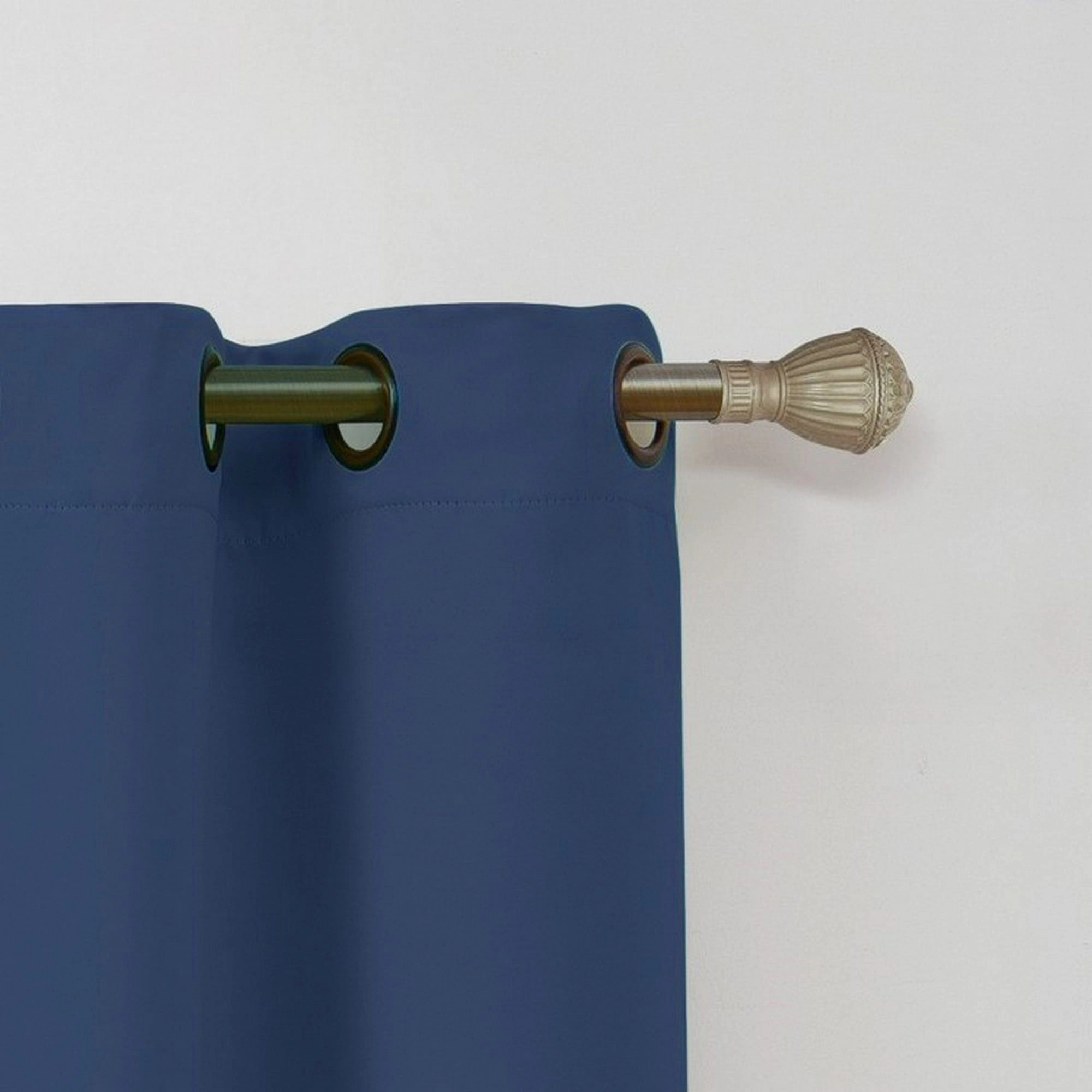 Kate Aurora Set of 2 Thermal Room Darkening Grommet Top Curtains For Small Windows - 63 in. Long
