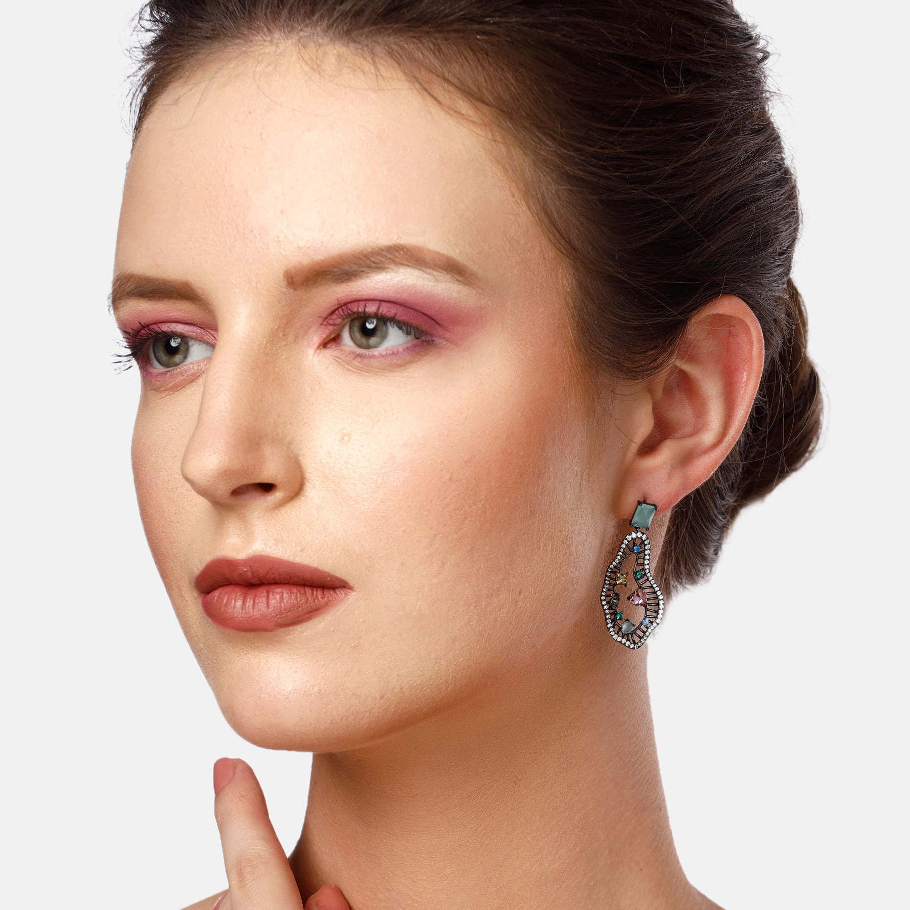 AGP PARIS Womens Diva Hollow Drop Earrings