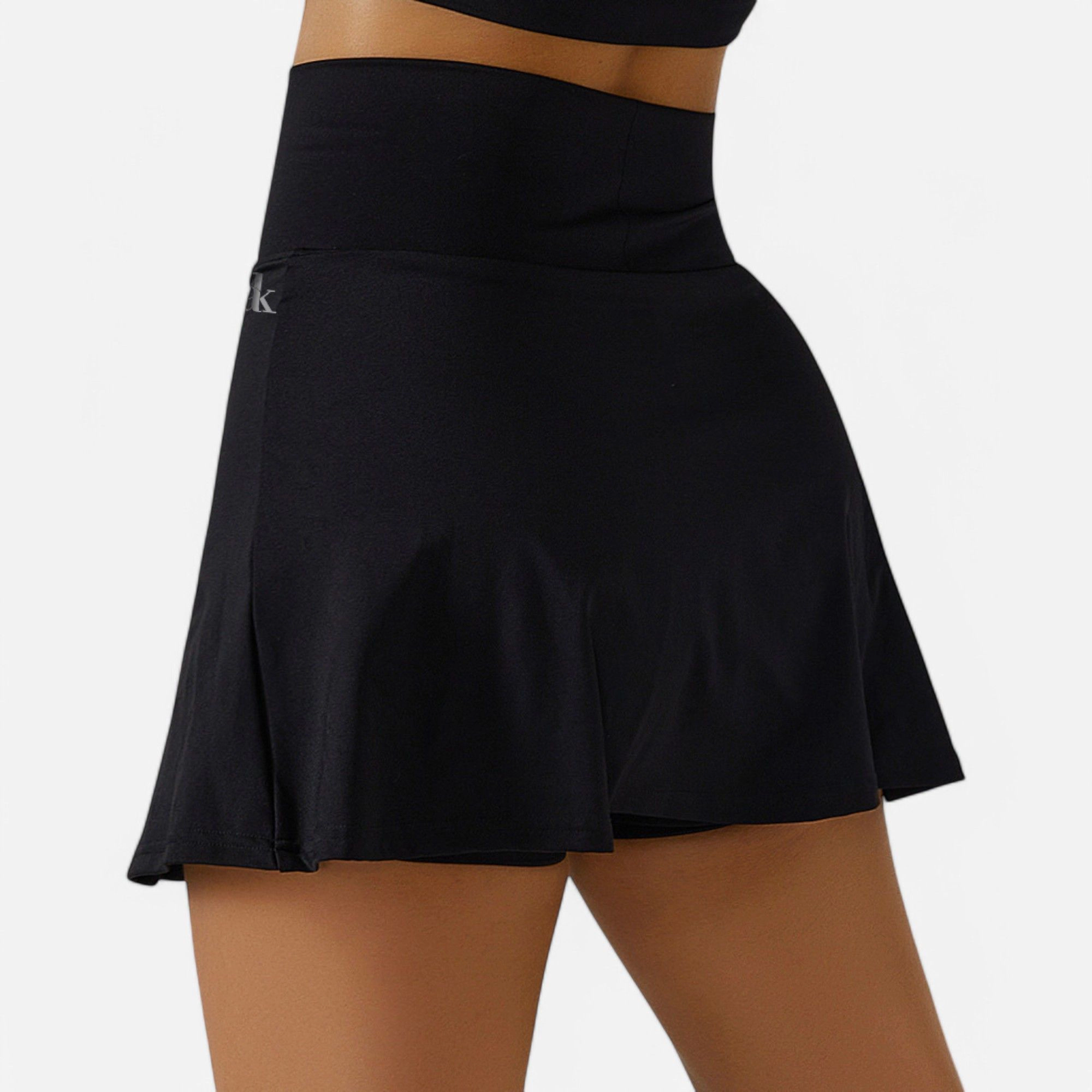 Anna-Kaci Women's High-Waist Athletic Skort with Side Slit and Inner Shorts