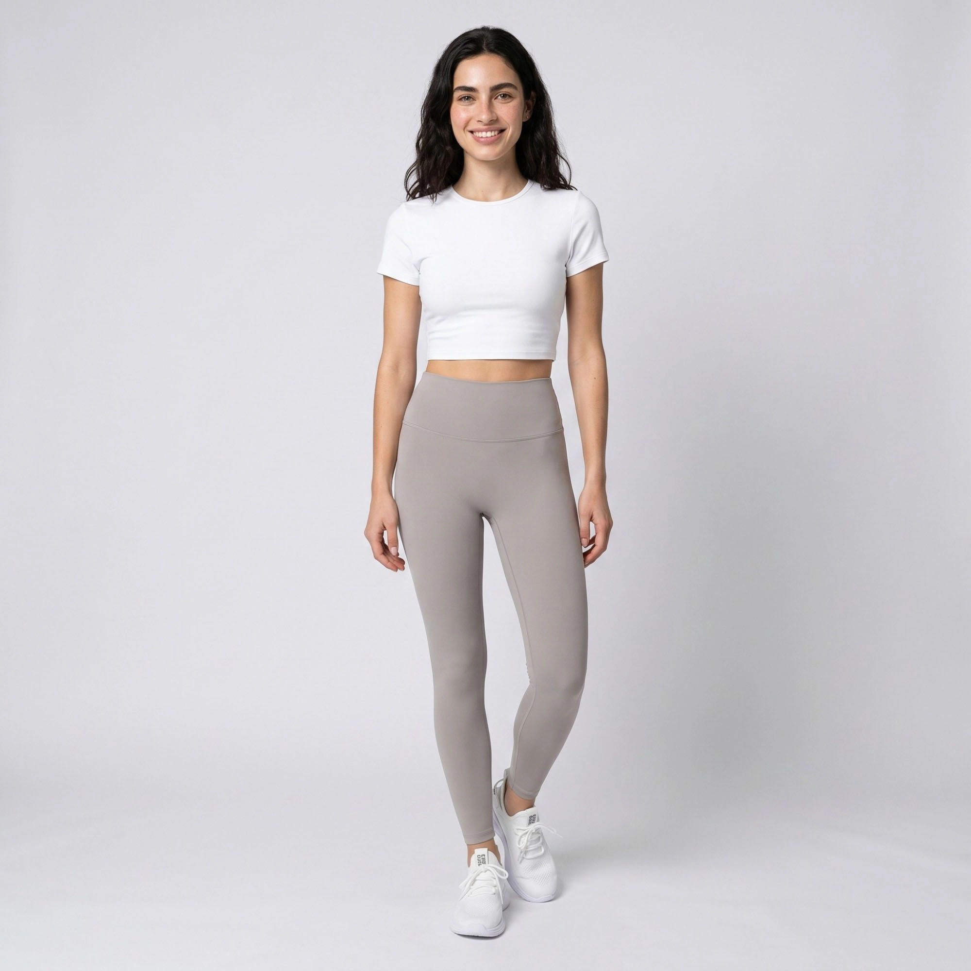 Anna-Kaci Women's High Waist Leggings with V Seam and Smooth Stretch Fit