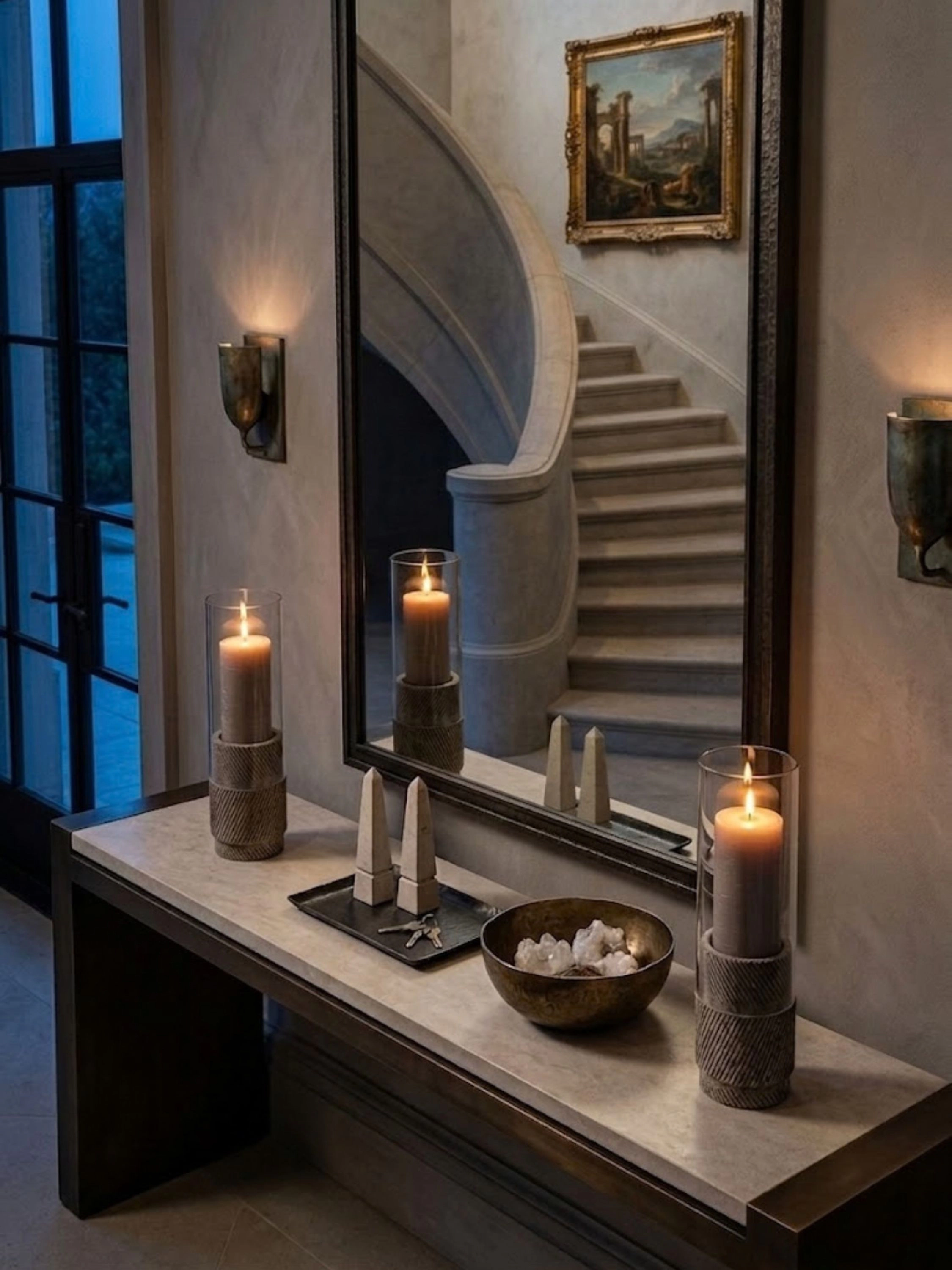 GAURI KOHLI Estonia Onyx Hurricane Candle Holder