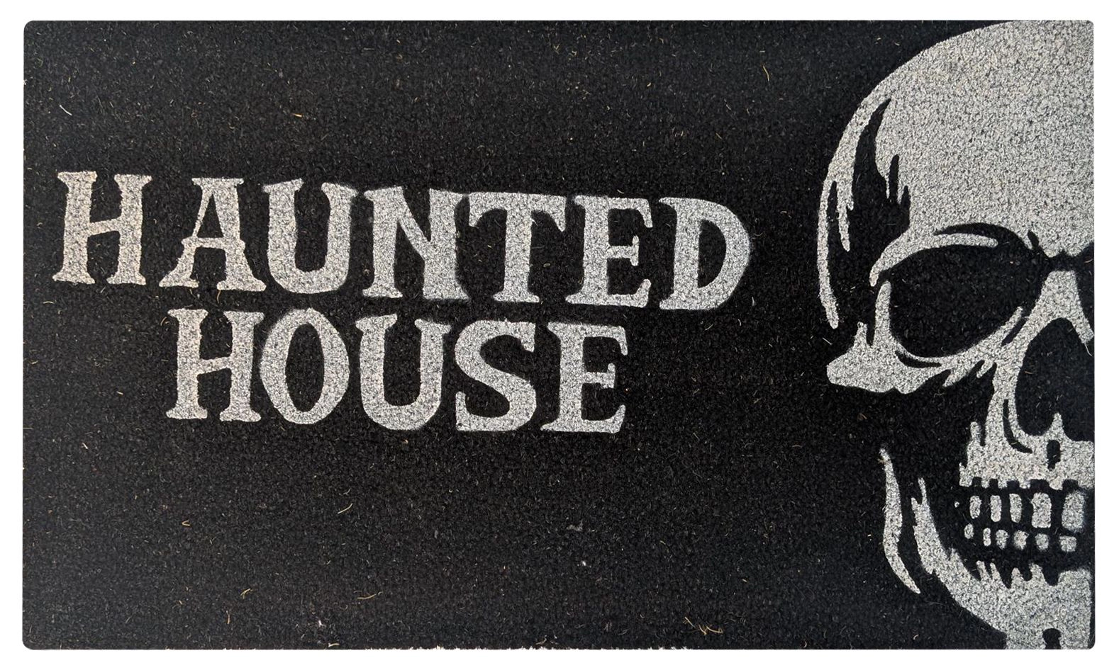 Kate Aurora Halloween Haunted House Bristled Coir Outdoor Welcome Mat - 18"x30"