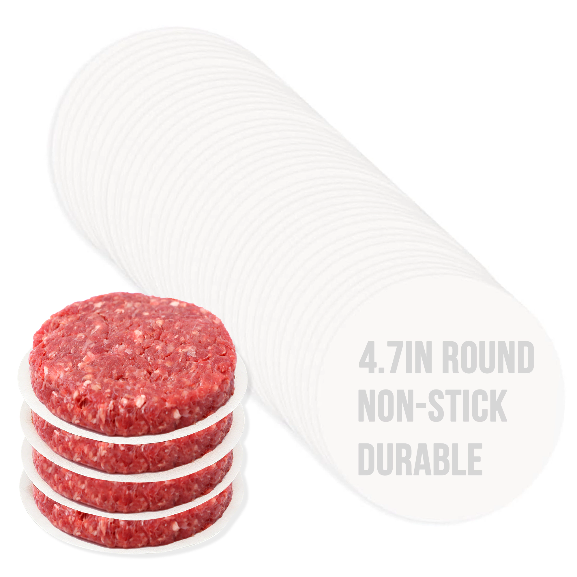 Gourmet Easy Parchment Paper Rounds, 50 Sheets, Made for Our Patty Maker