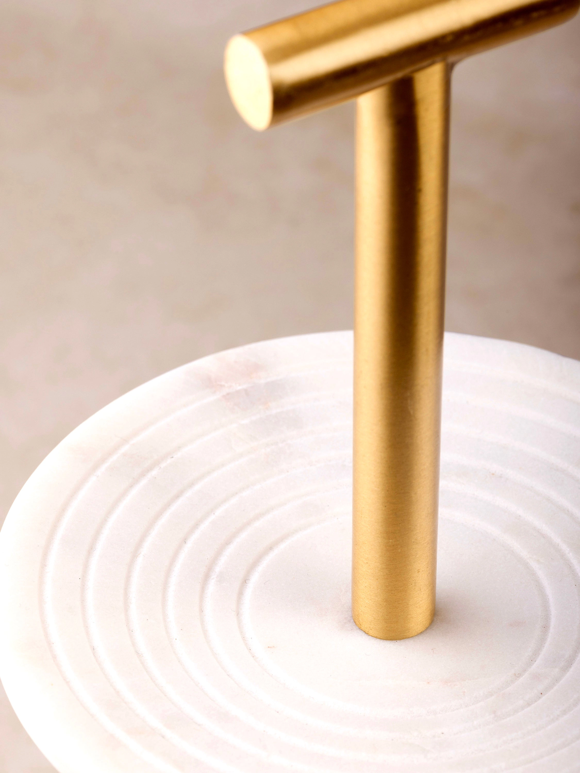 GAURI KOHLI Regalia Tiered Marble Jewelry Stand