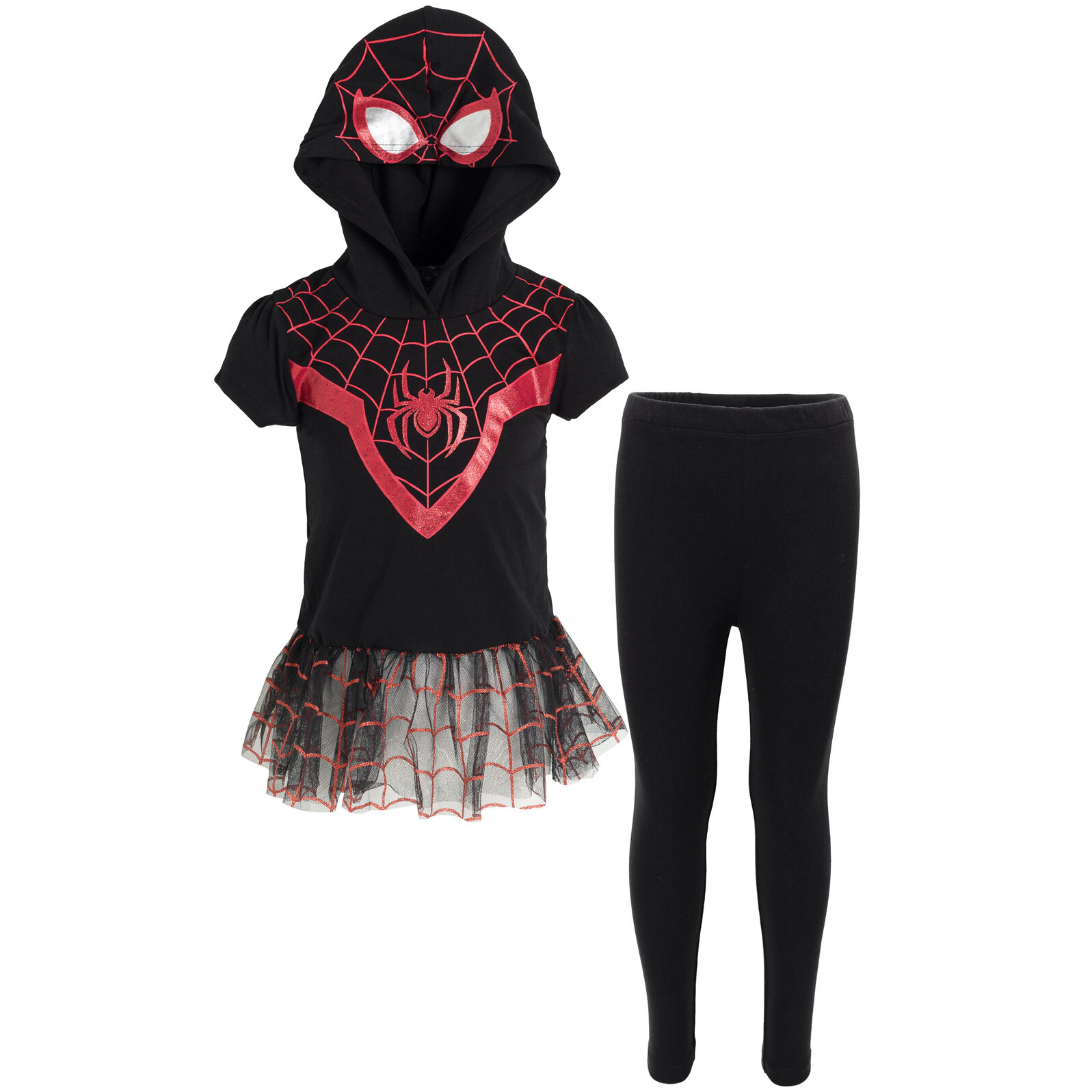Marvel Girls' Cosplay Hooded Tee and Leggings Set