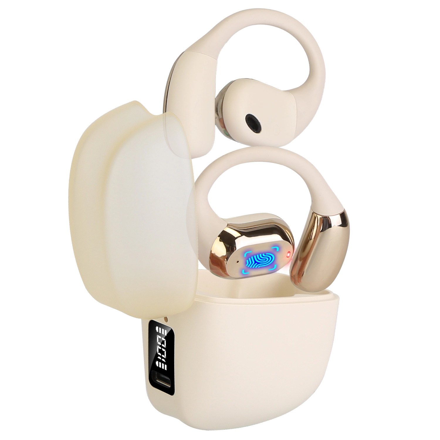 GBruno Wireless Open Ear Earbuds With LED Display