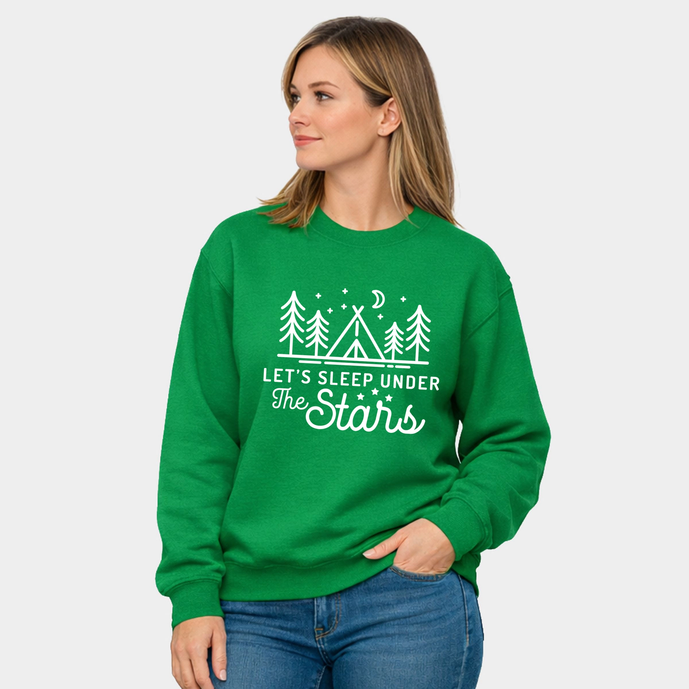 Simply Sage Market - Let's Sleep Under The Stars  Women's Graphic Sweatshirt