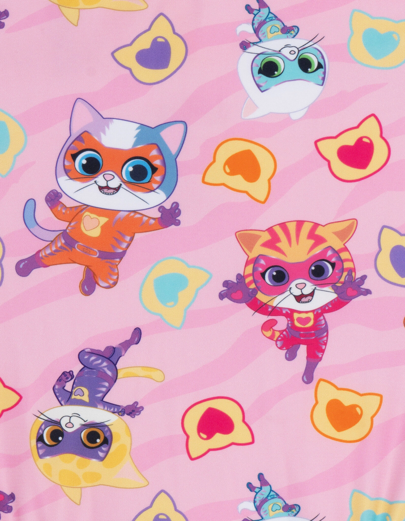 Disney Super Kitties Girls' Sleeveless One Piece Bathing Suit