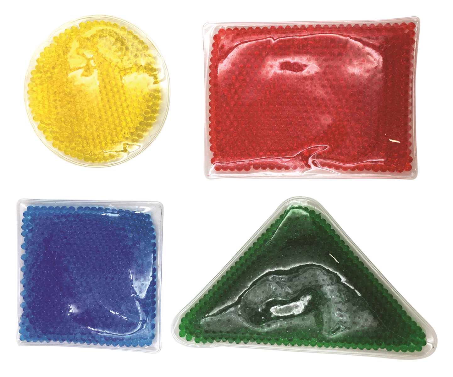 Playlearn Unisex 4 Pack Sensory Gel Bead Shapes