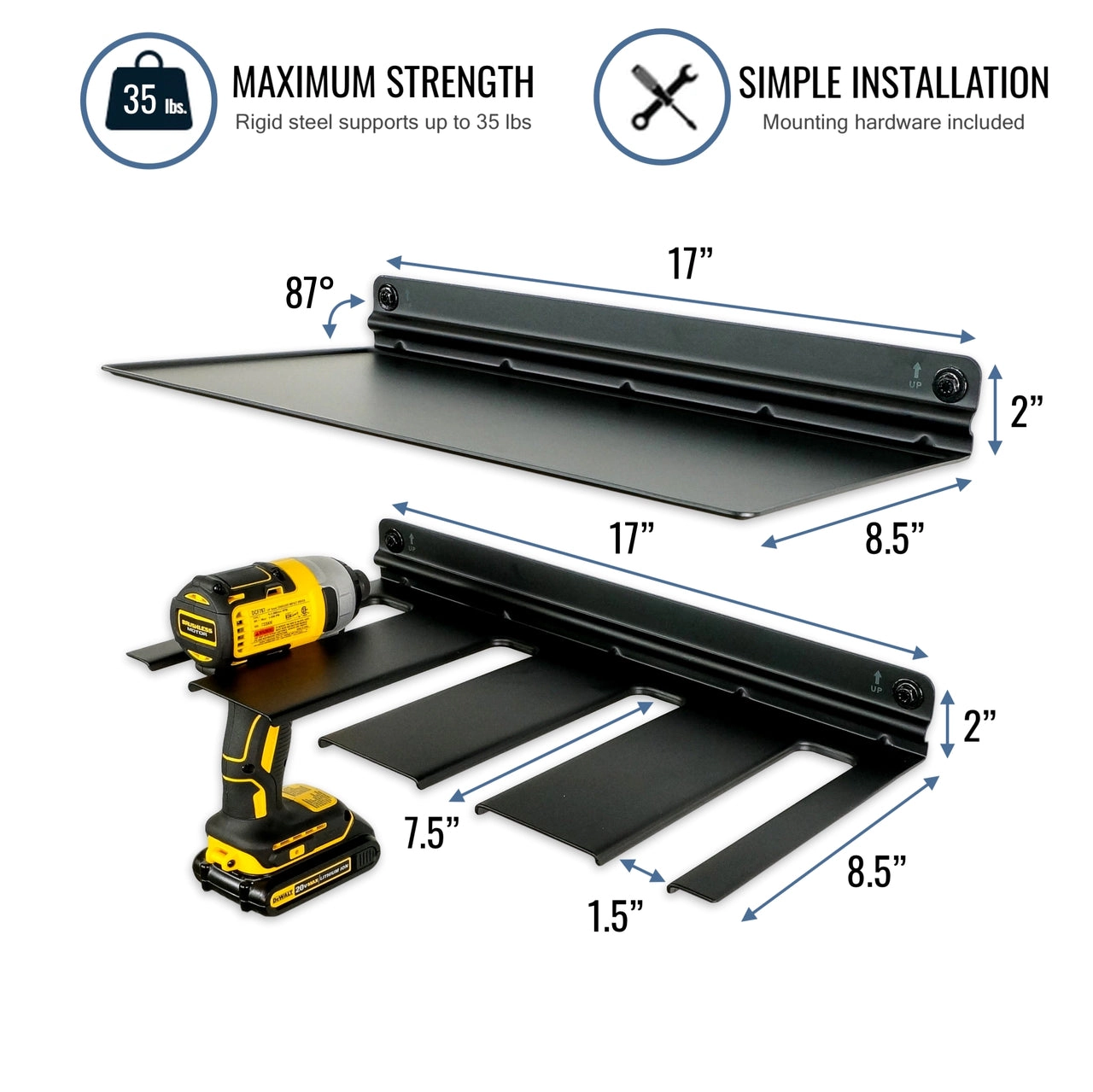 StoreYour E-Drill Power Tool Organizer with Shelf