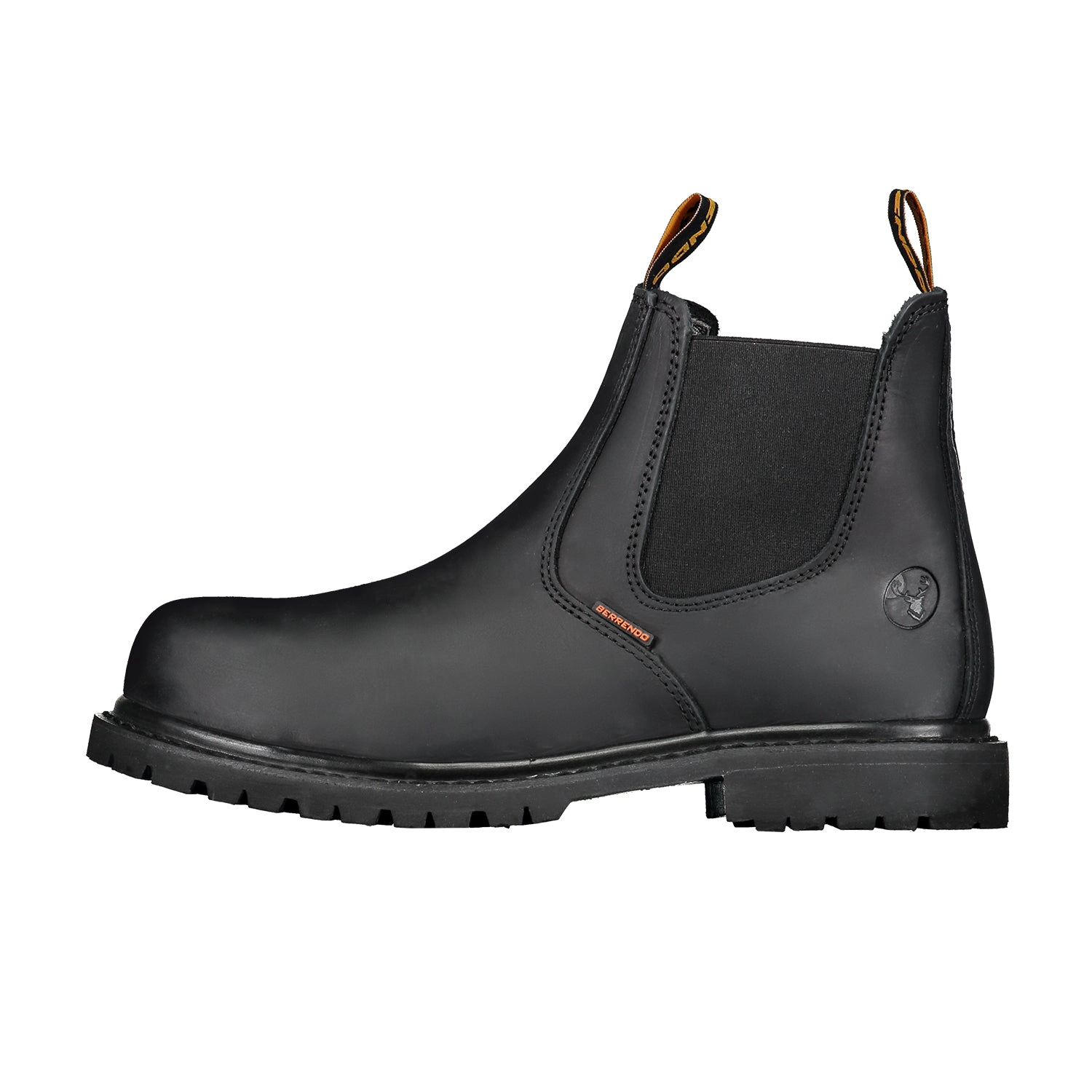 Berrendo 6" Pull-On Chelsea Steel Toe Work Boots for Men, ASTM F2413-18 EH, Oil & Slip Resistant