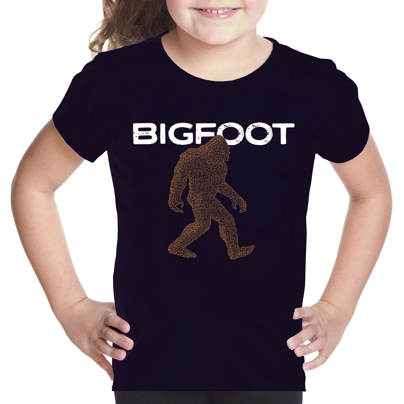 LA Pop Art Girls Word T-Shirt - Bigfoot