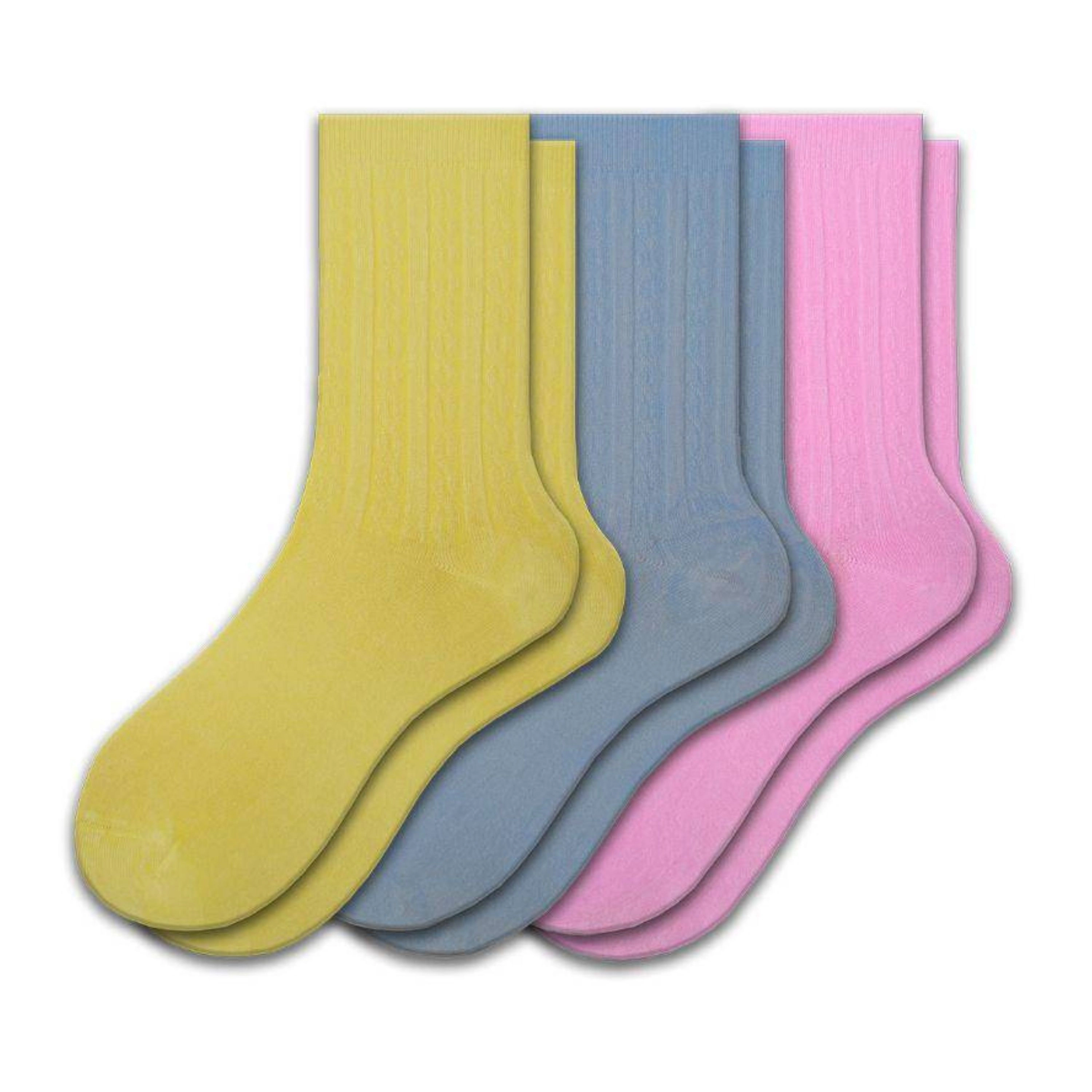 Wear Sierra Women's Crew Socks in 3 Pair Packs