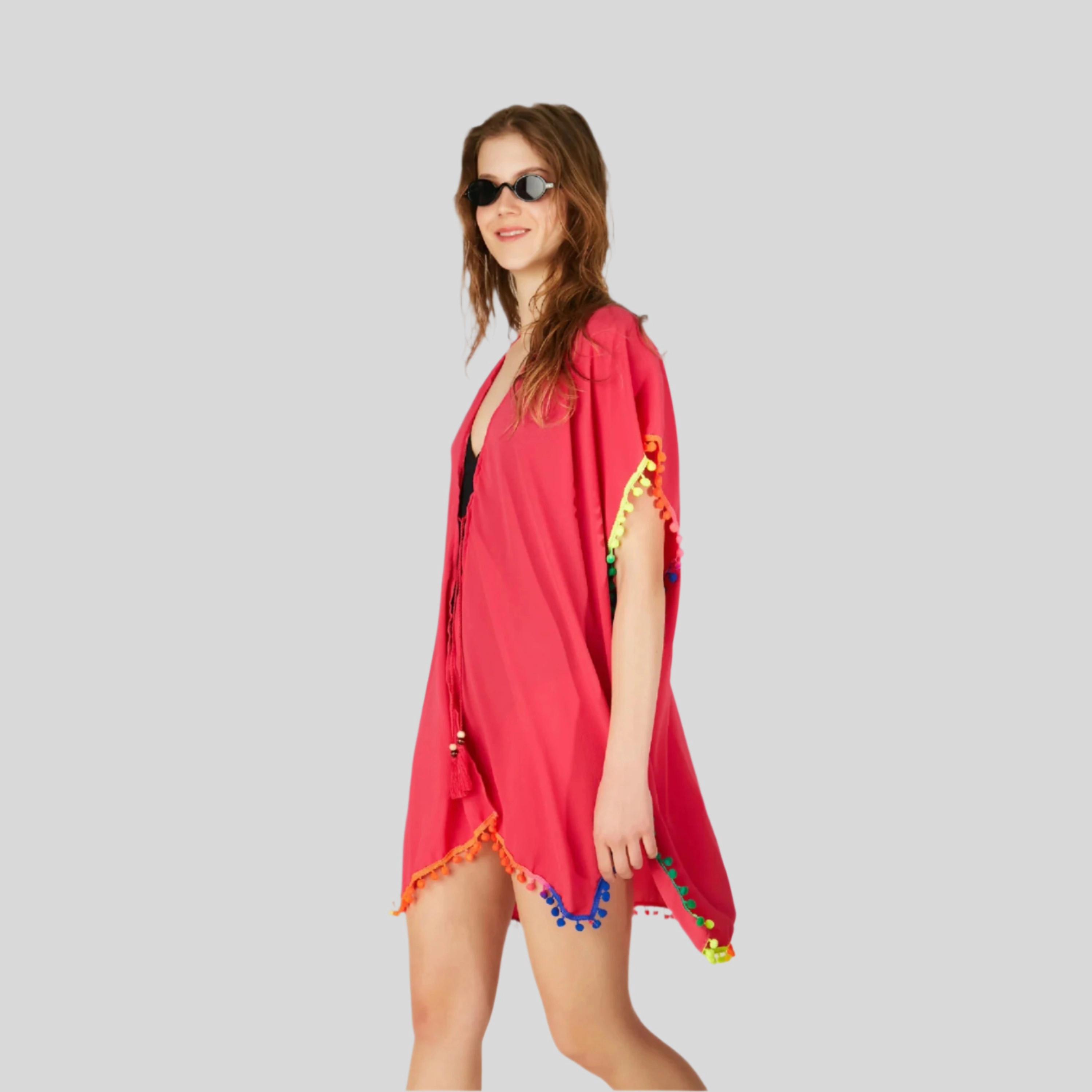 Wear Sierra Women's Colorful Tassel Beach Dress