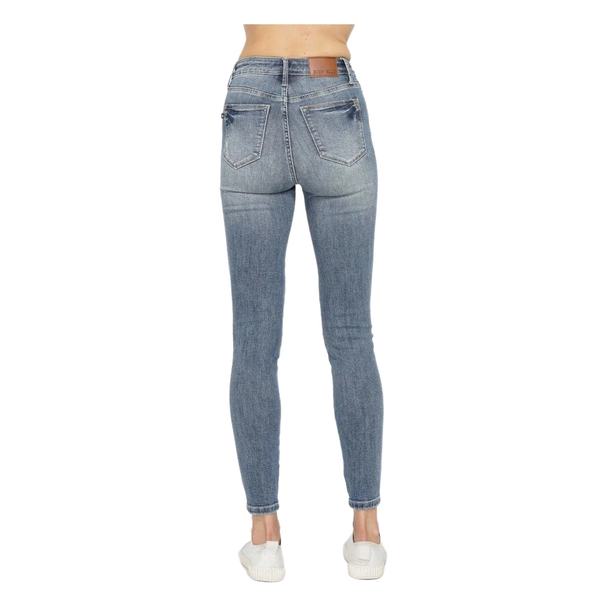 Judy Blue Full Tummy Control Contrast Wash Skinny Jeans