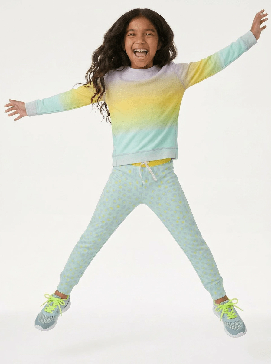 Rockets of Awesome Pastel Leopard Legging for Girls