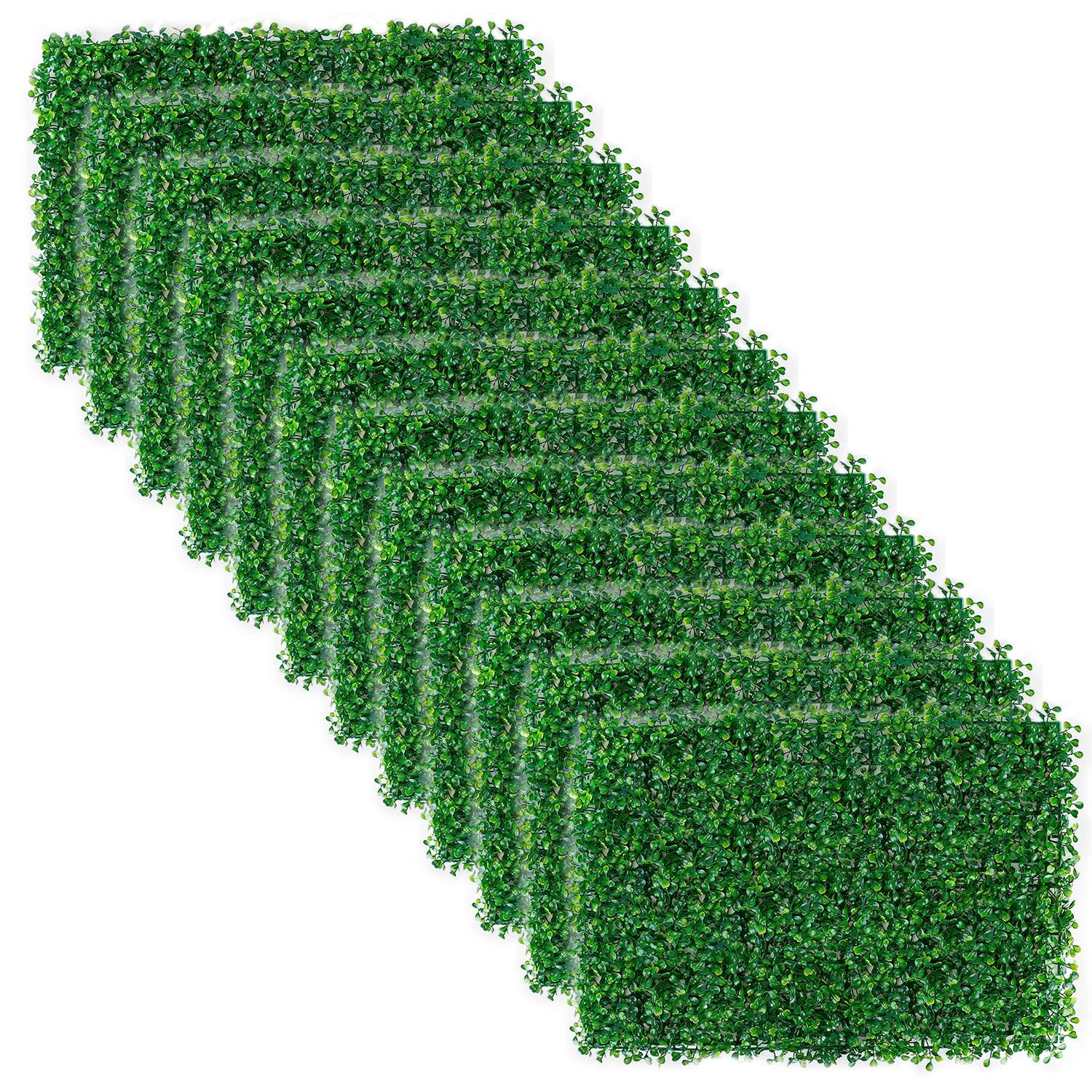 INova Unisex Artificial Boxwood Hedge Panel Set
