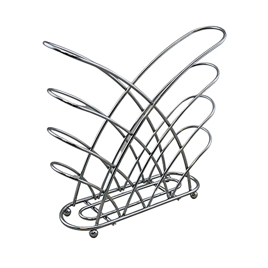 Home Collection Chrome Crisscross Metal Napkin Holder