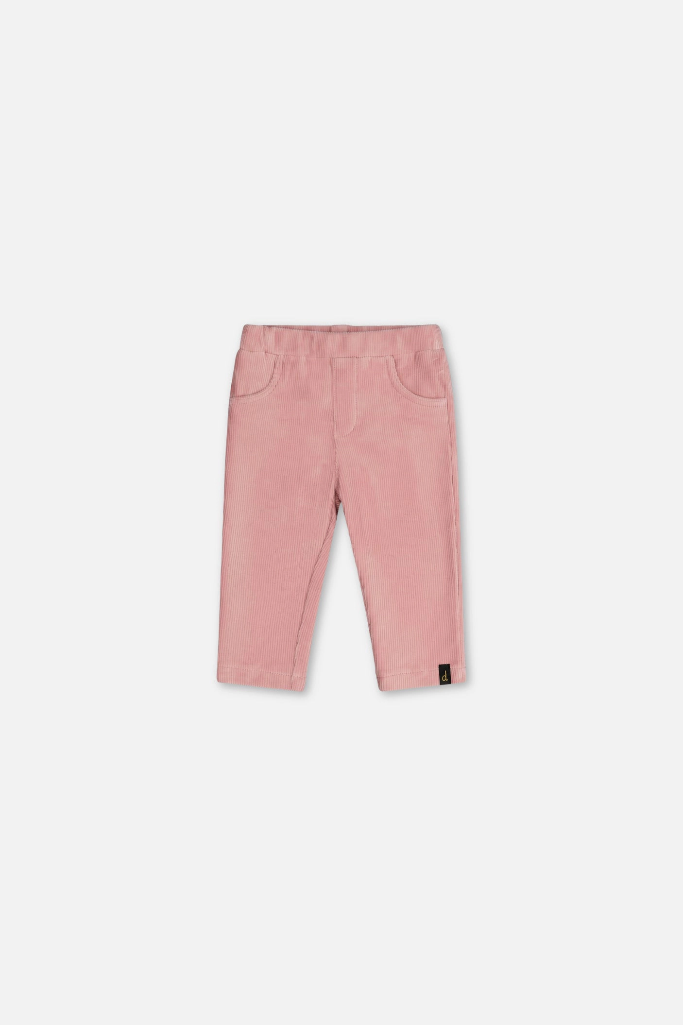 Deux par Girls Ribbed Stretch Velour Treggings with Heart Pockets