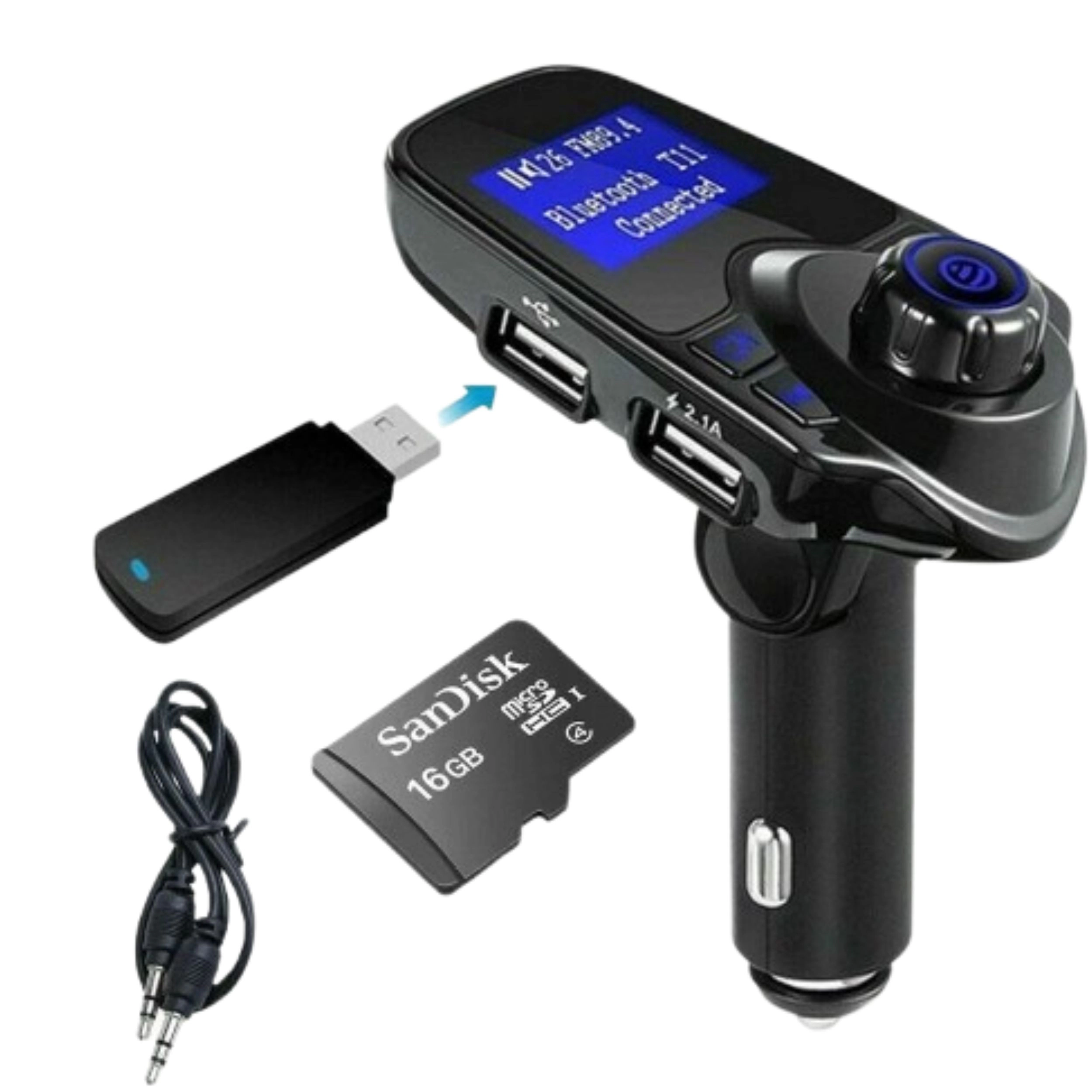 Home Collection Bluetooth Car FM Transmitter MP3 Player with Dual USB Ports