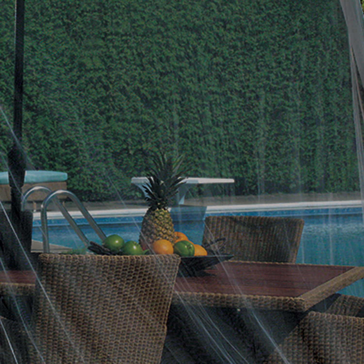 Commonwealth Outdoor Decor Scram Outdoor Umbrella Mosquito Resistant Canopy - 132x84" - Black