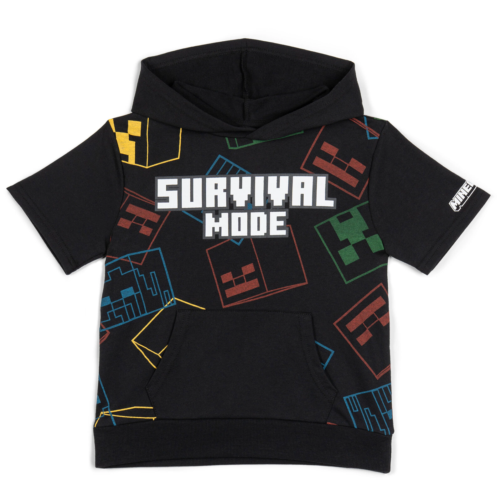 Minecraft Boys' 2-Piece Hooded Tee and Shorts Set