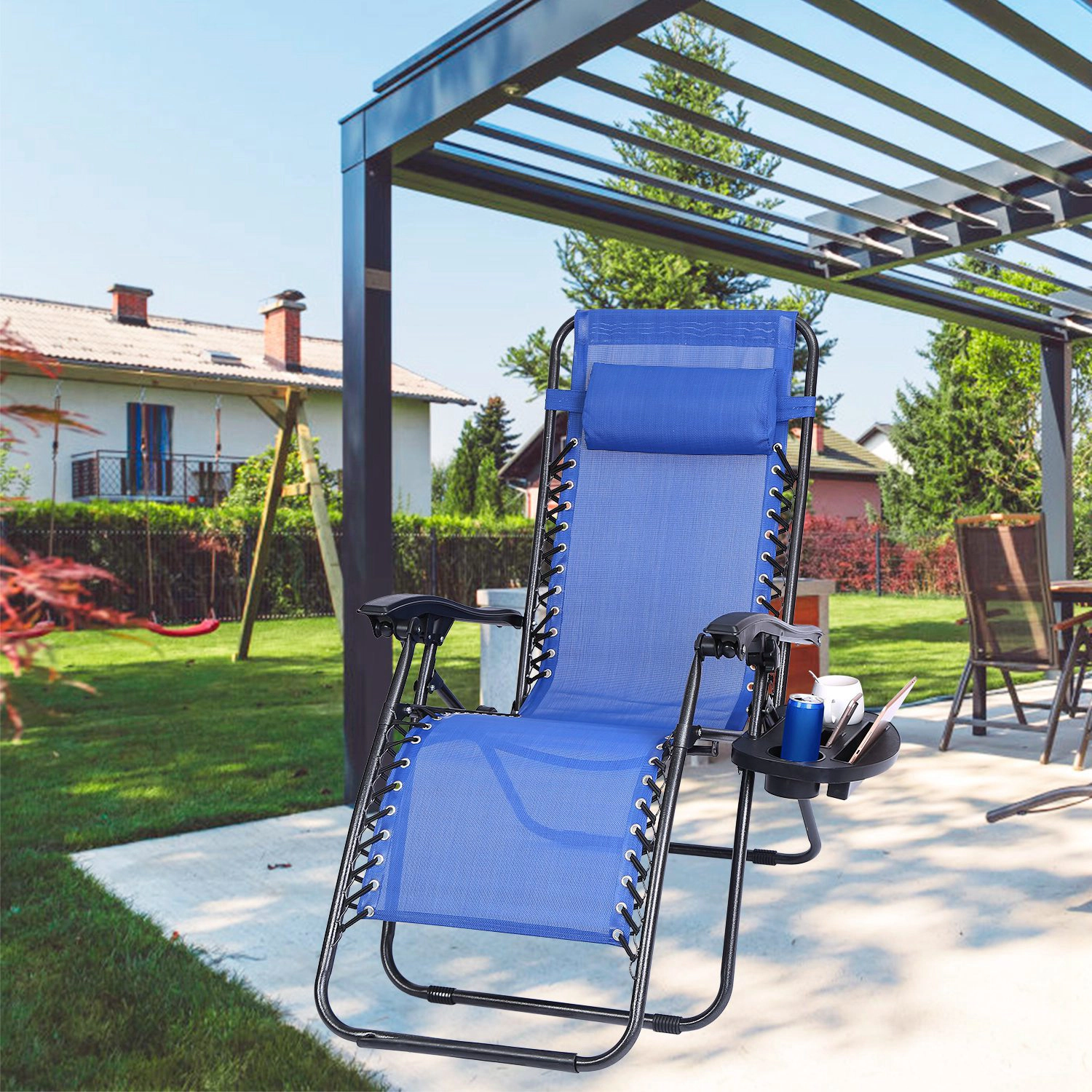 GBruno Clip-On Zero Gravity Chair Side Tray