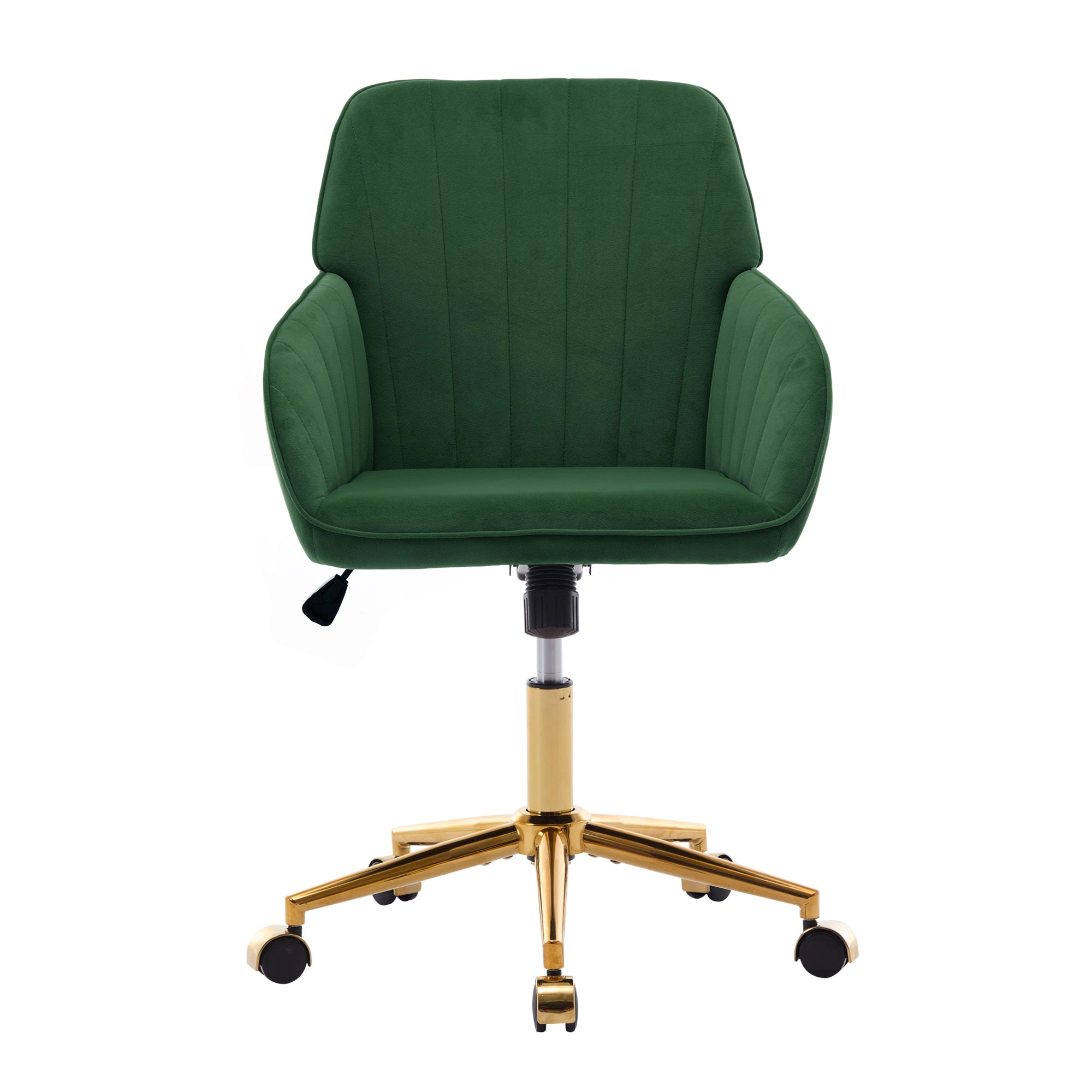 Platinum-Level Office Chairs Green Velvet Office Chair Ergonomic Adjustable Swivel Desk