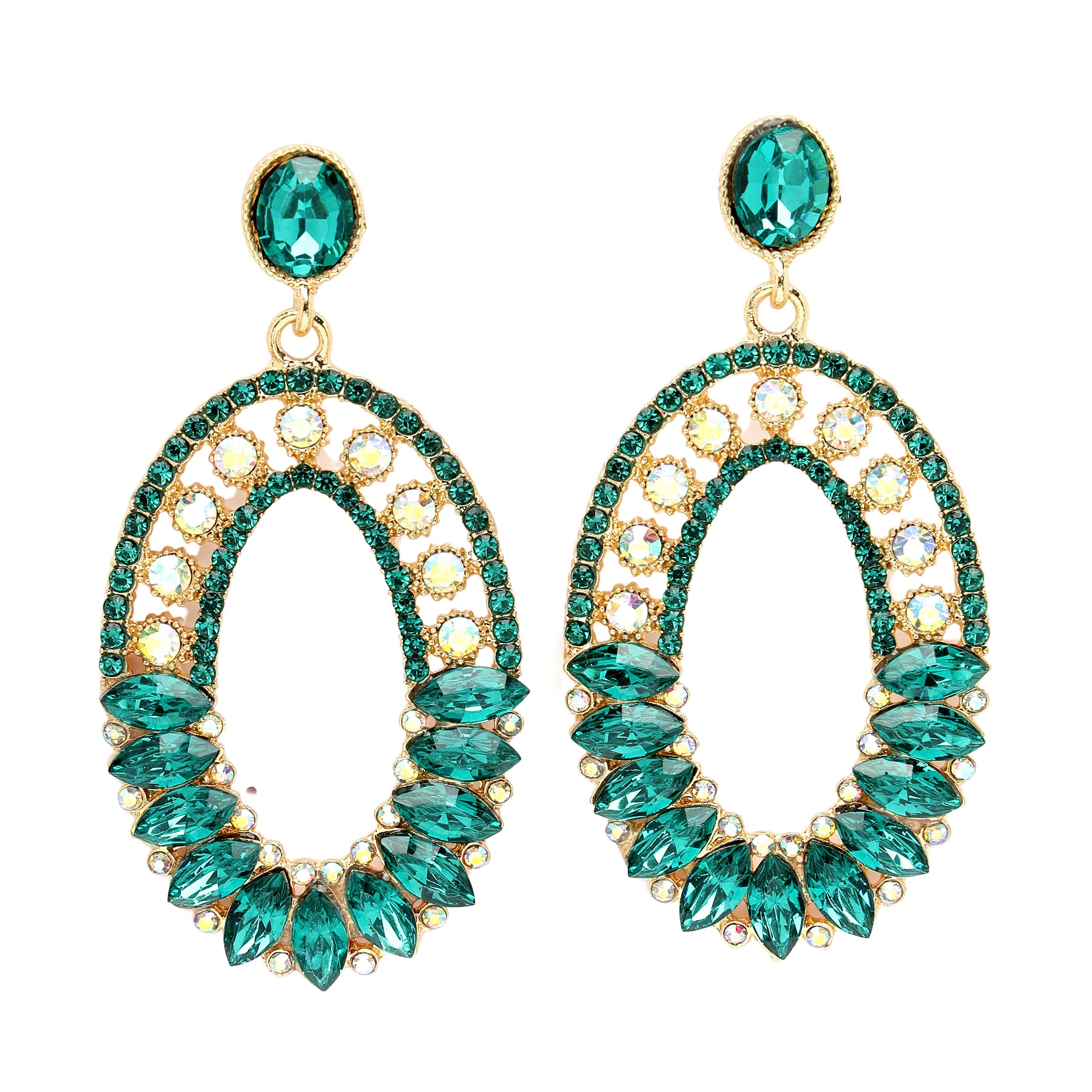 AGP PARIS Womens Diva Collection Mosaic Dangle Drop Earrings