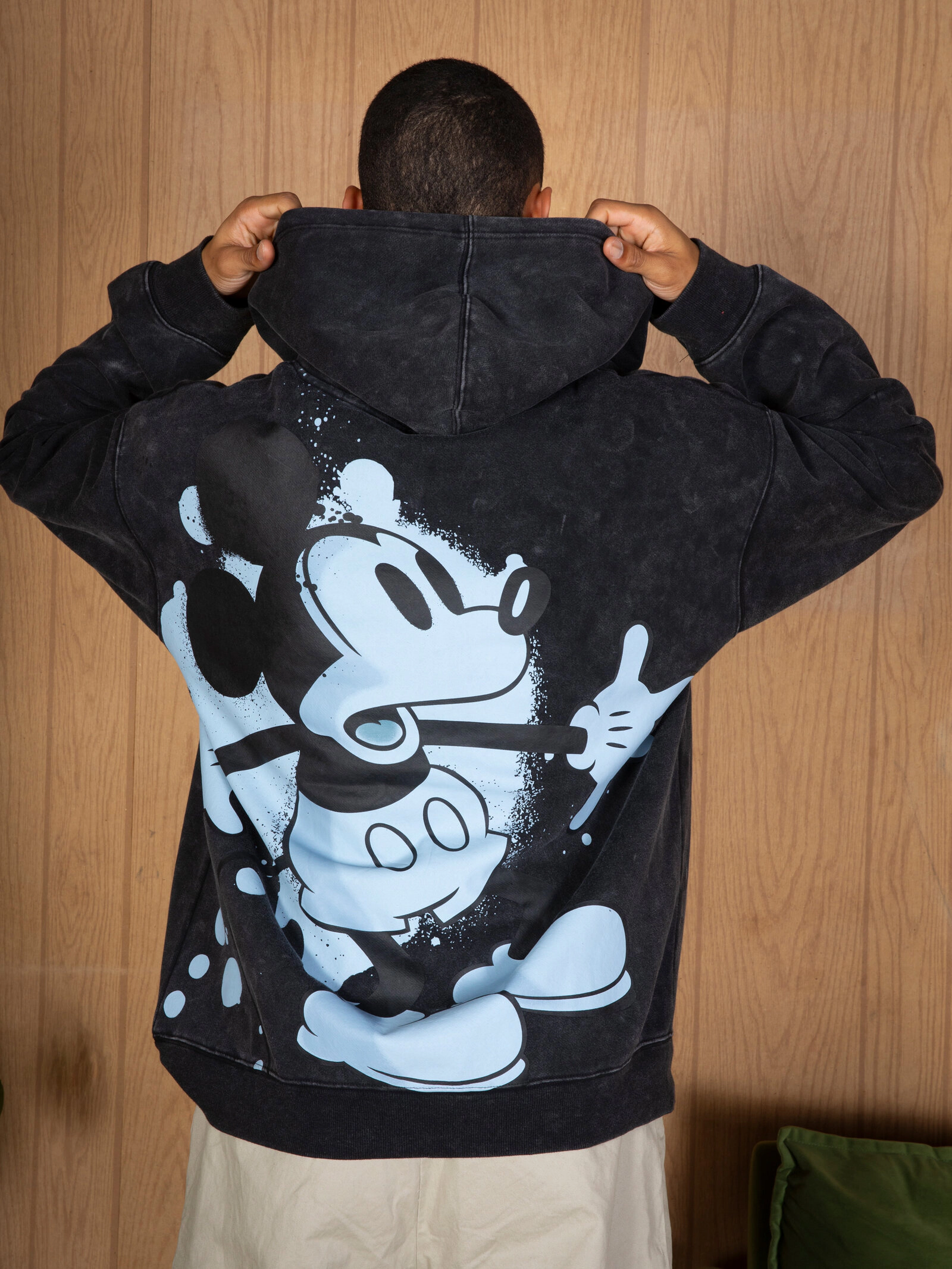 Disney Mickey Mouse Men's Fleece Pullover Hoodie