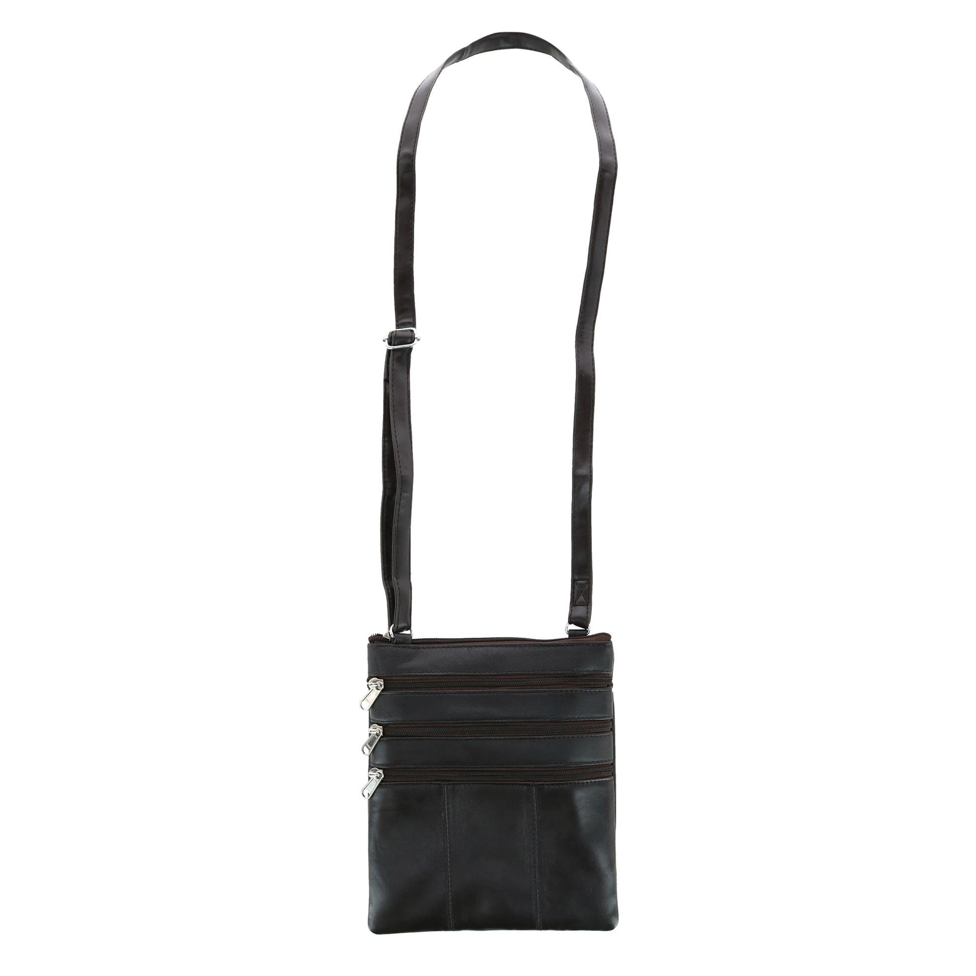 London Stitch Women's Leather Phone Pocket Crossbody Handbag