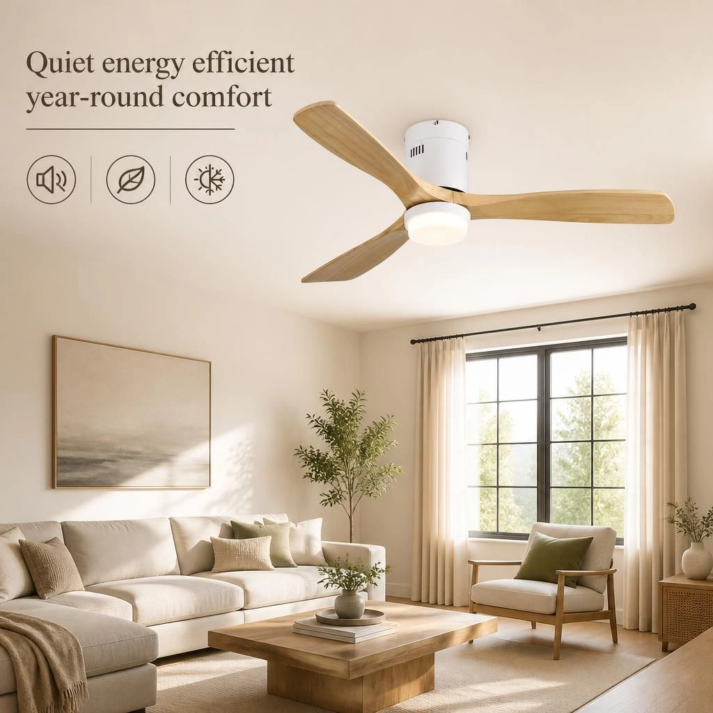 ELEMENT ACE 52 Inch Low Profile Quiet Ceiling Fan