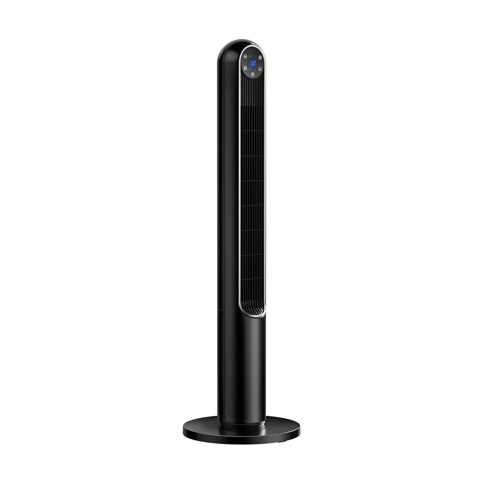 SlickBlue 42-Inch Bladeless Tower Fan with Remote Control and 14 Wind Settings