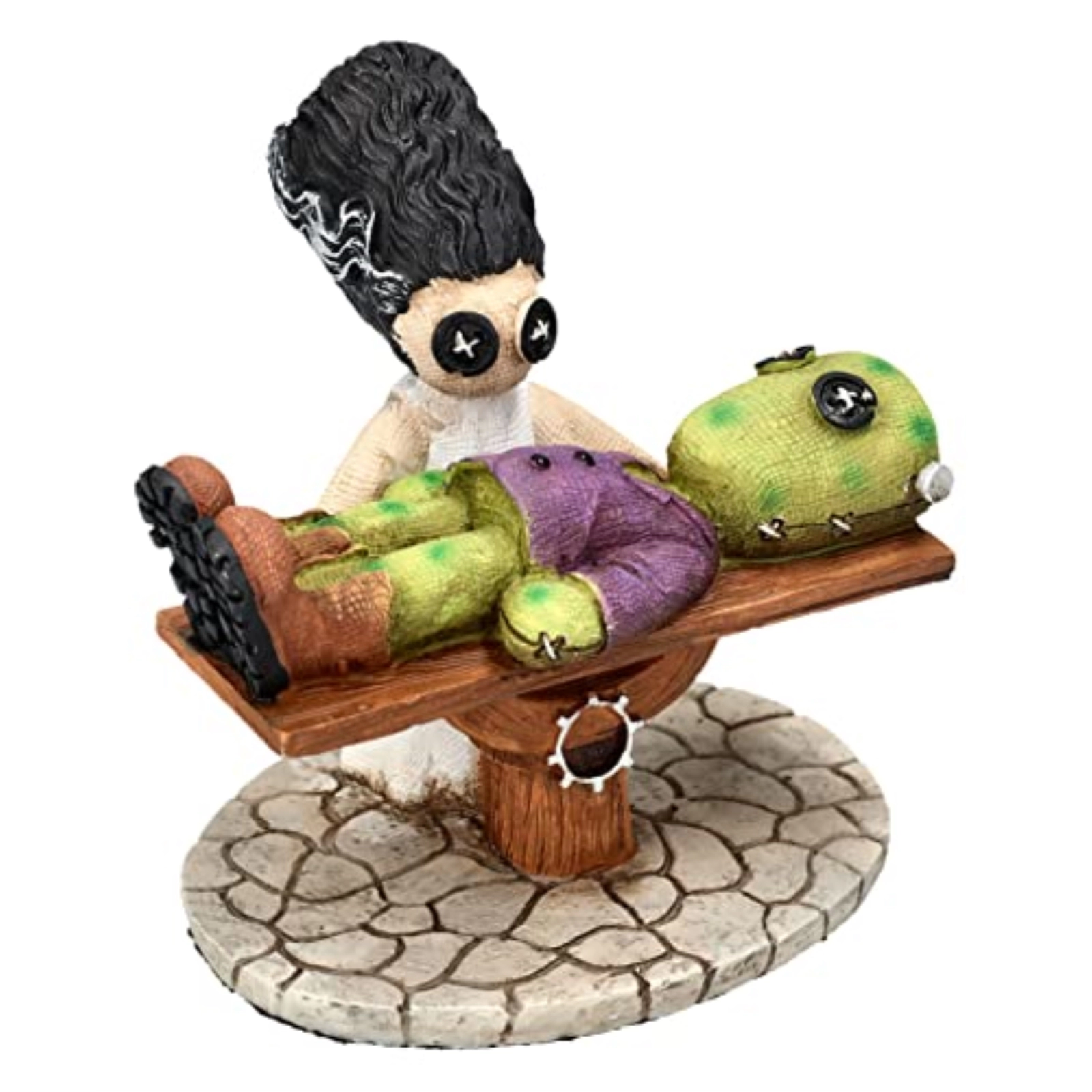 Pacific Giftware Pinhead Monsters Giving Life Frankenstein and Bride Statue Figurine 4.5 inch by Ruben Macias
