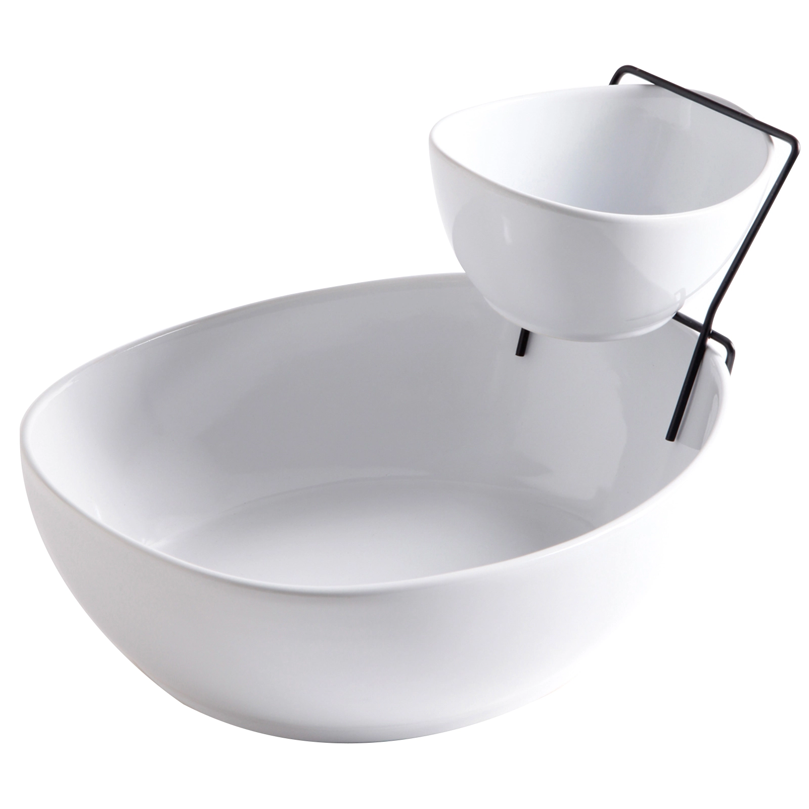 Gibson Elite Gracious Dining 2 Tier Chip and Dip Server Set