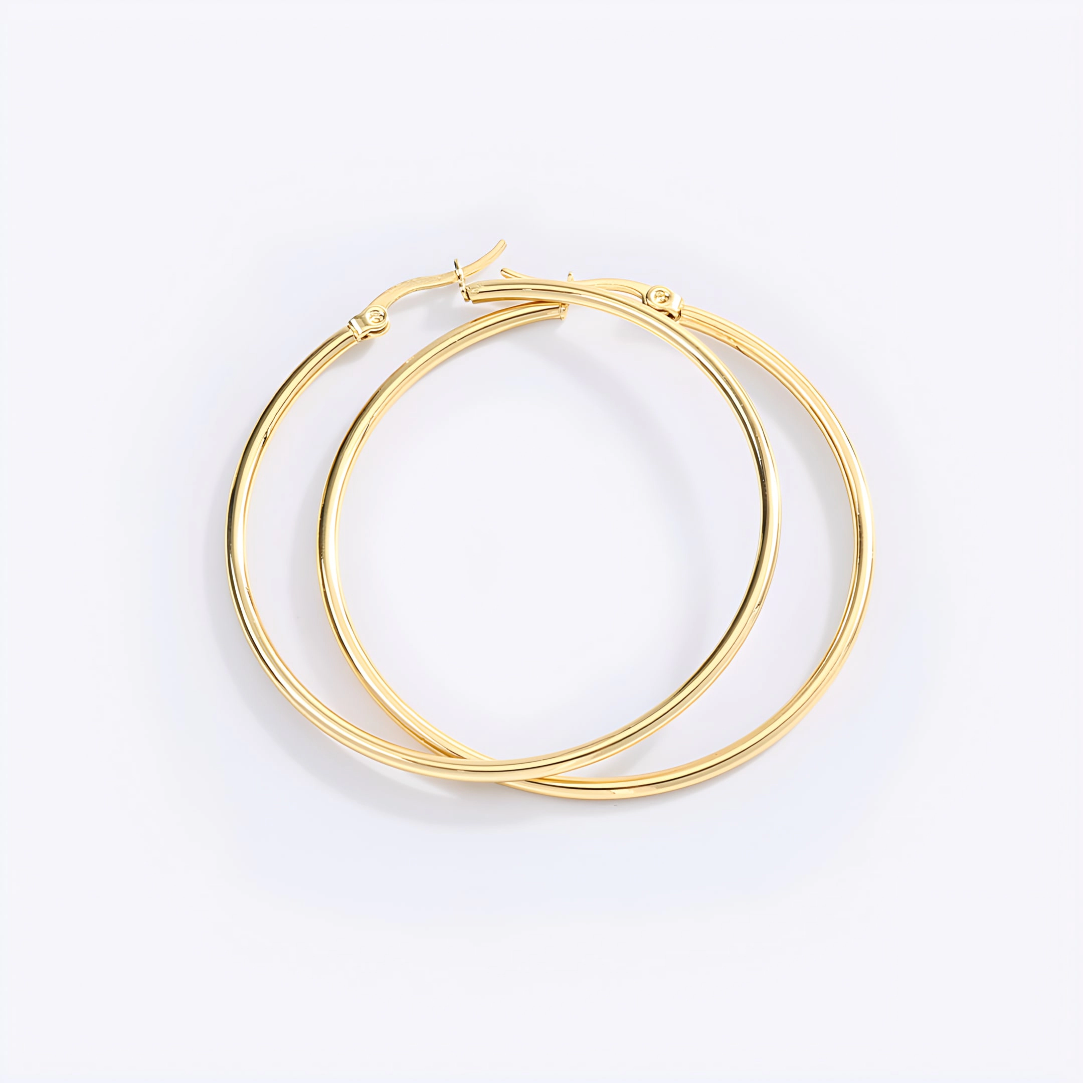 Mint & Lily Women's Lynette Large Hoop Earrings