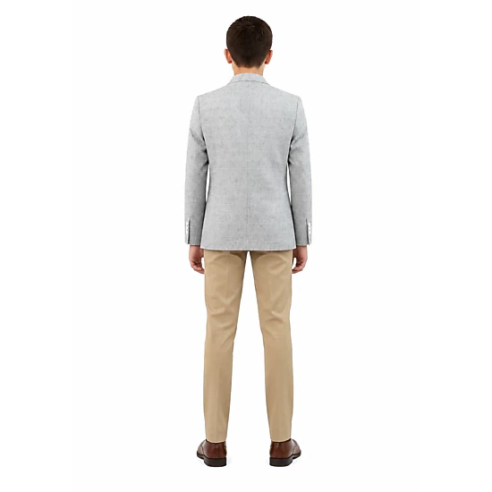 Elie Balleh Boys Slim Fit Mélange Jacket