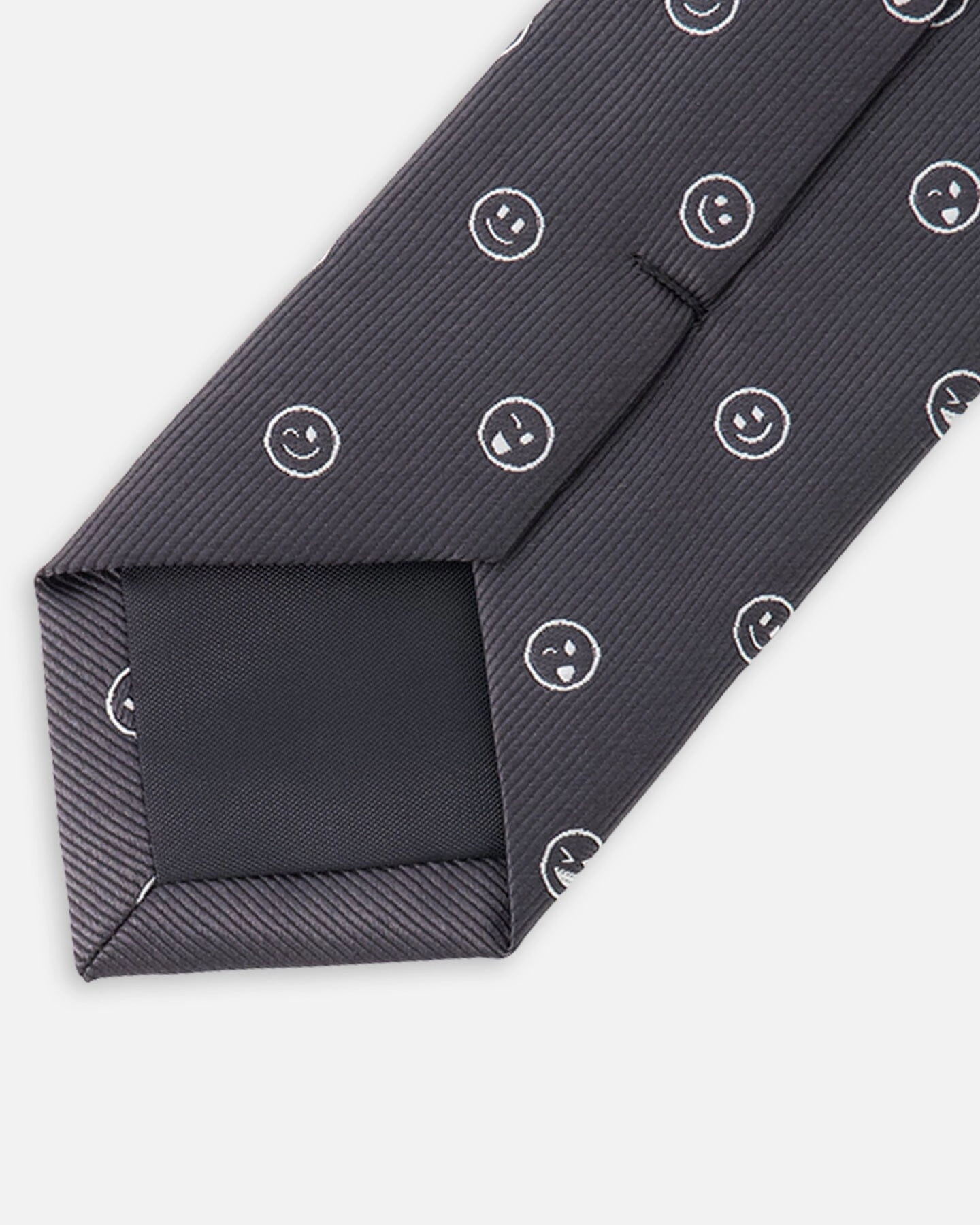 Deux par Deux Boys Neck Tie Printed Smiles - 7-12 Years