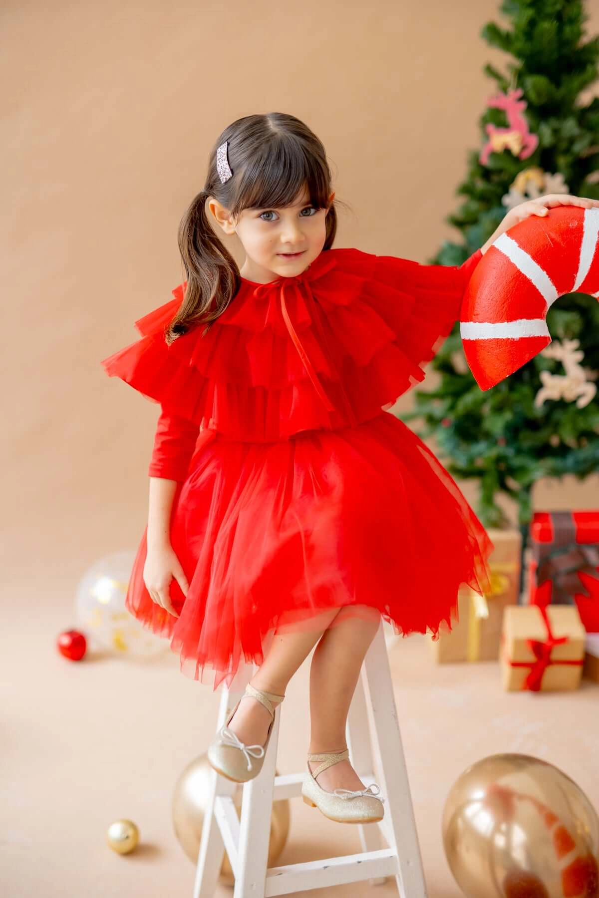 Mini Celebrities Girls Red Love Dress Set