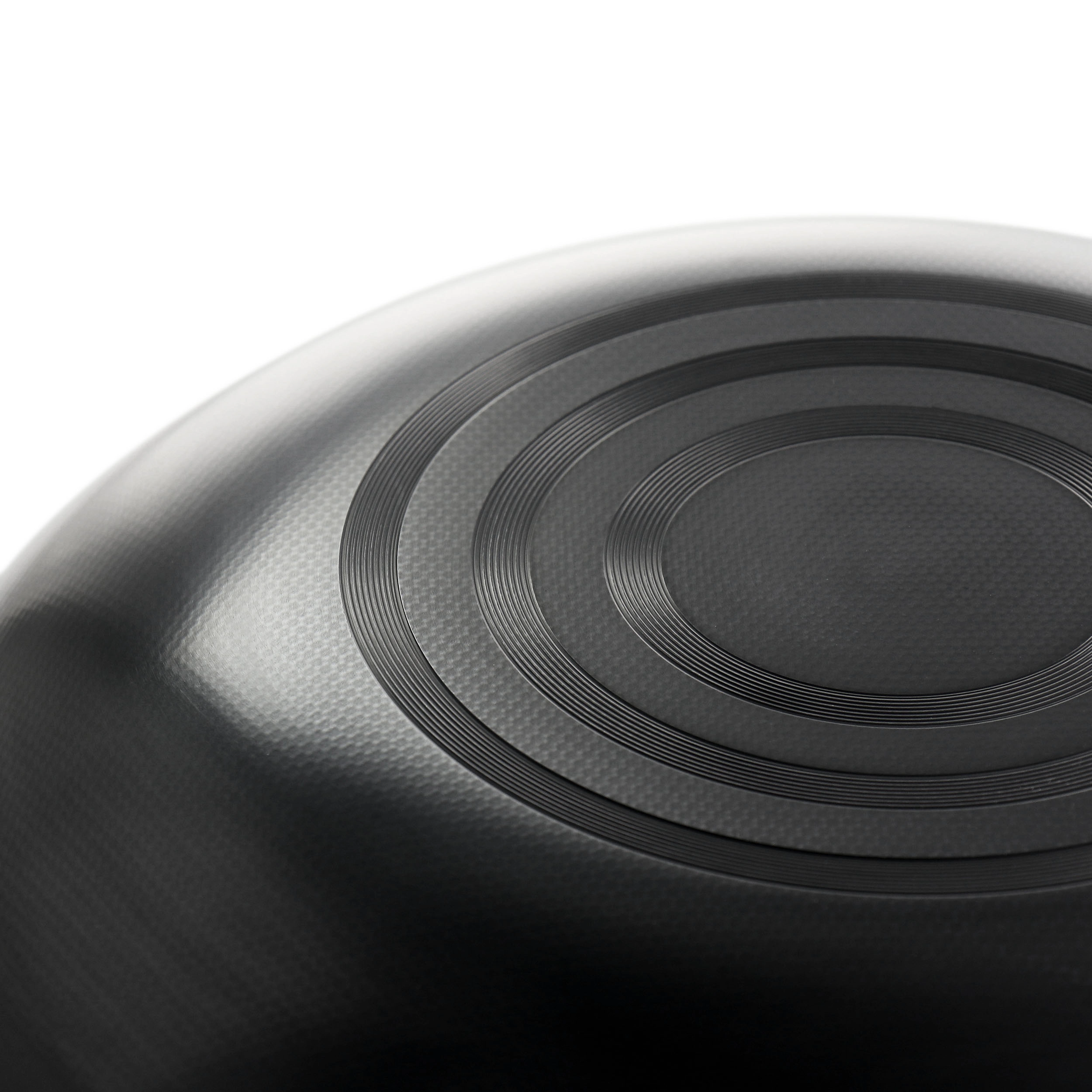 Gibson Home Debossed 13 Inch Heavy Gauge Carbon Steel Wok in Black