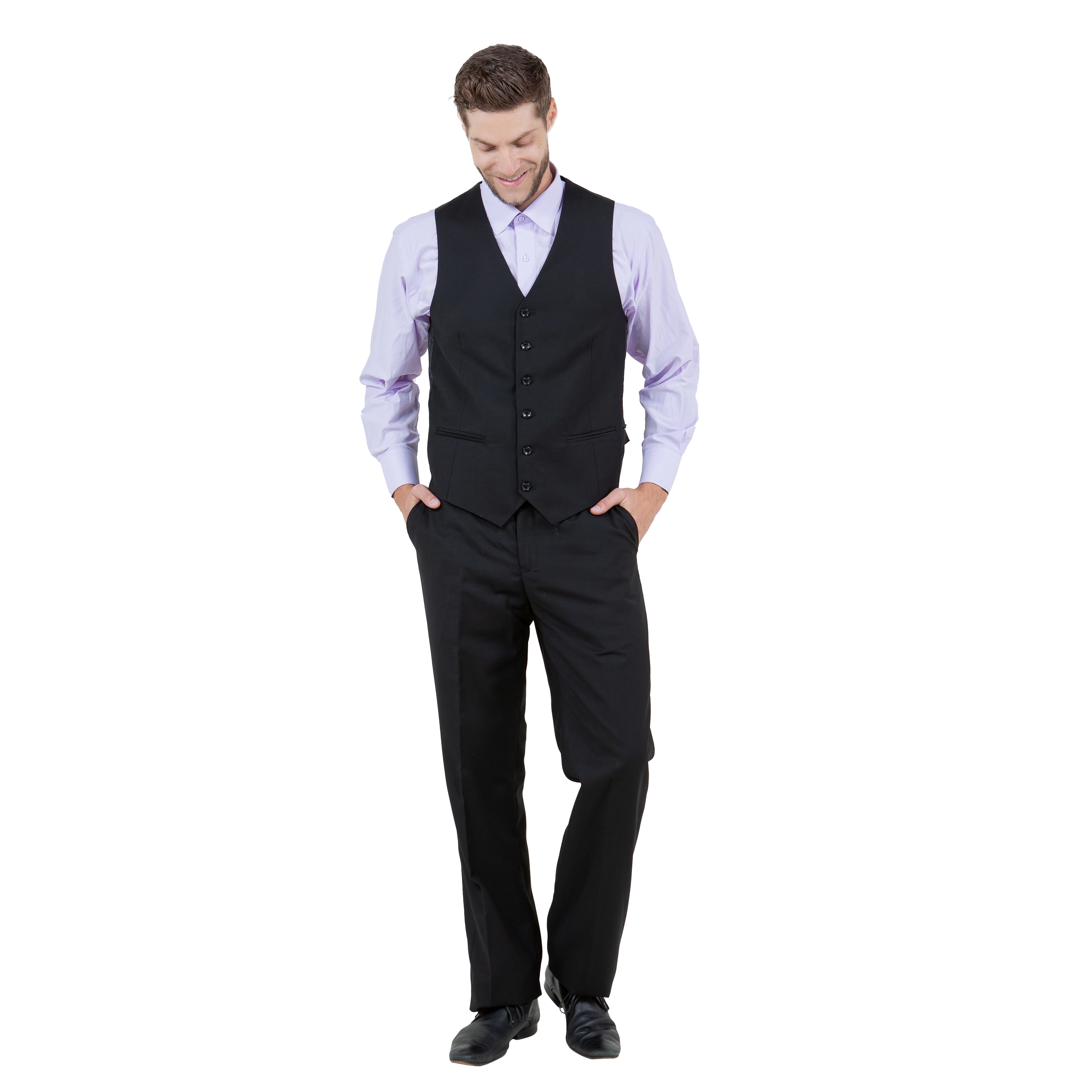 Tazzio Men’s Modern-Fit 3pc Vested Suit Set
