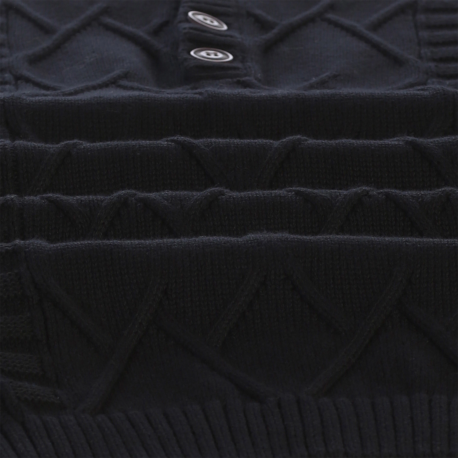 Gioberti Men's 100% Cotton Button Down Collar Knitted Pullover Sweater