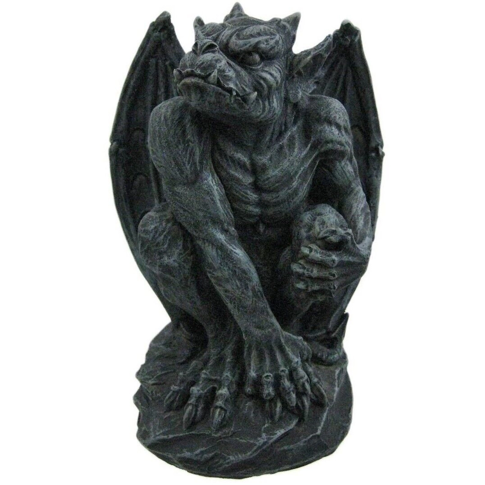 Pacific Giftware Poised Protector Winged Gargoyle Statue Guardian Gothic Resin Figurine 6.9 inch