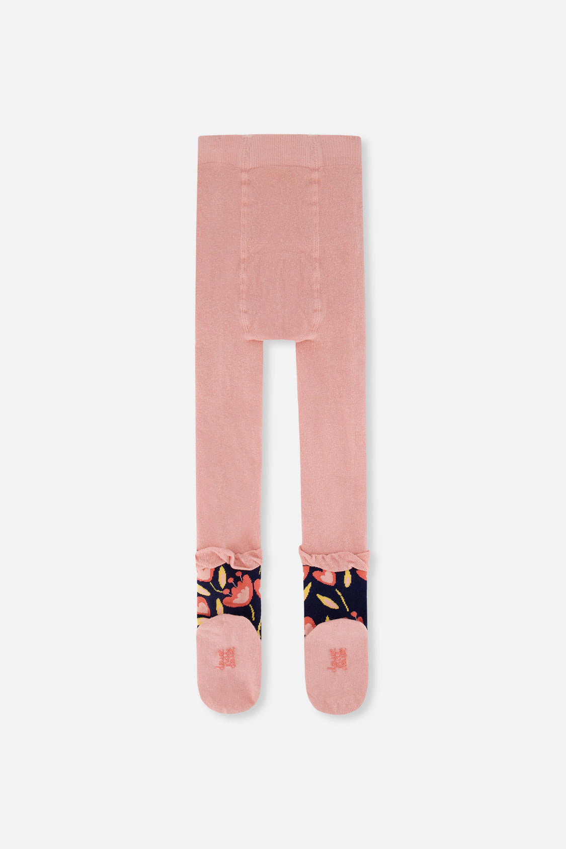 Deux par Deux Girls Frilled Tulip Knit Tights